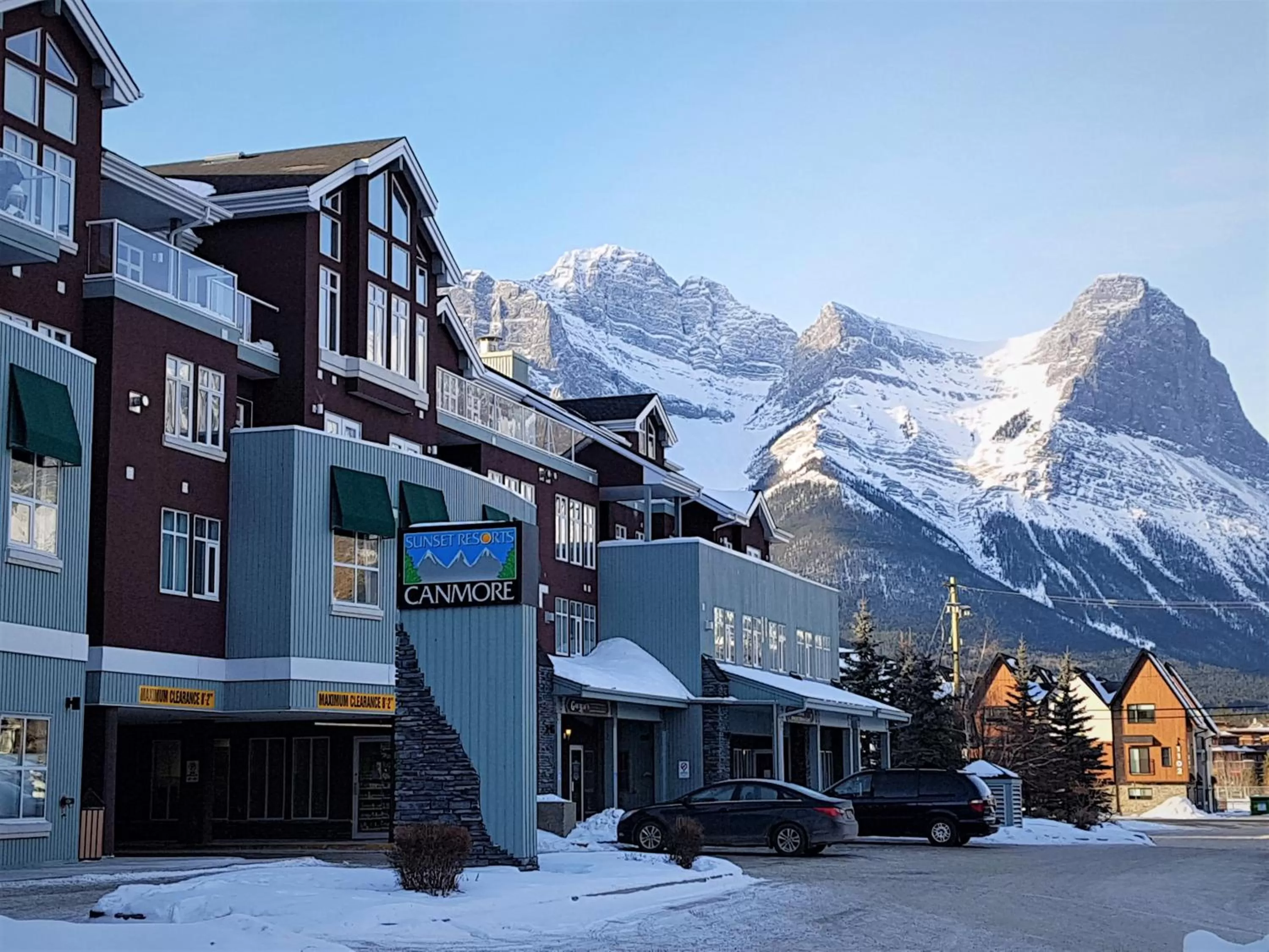 Property building in Sunset Resorts Canmore and Spa