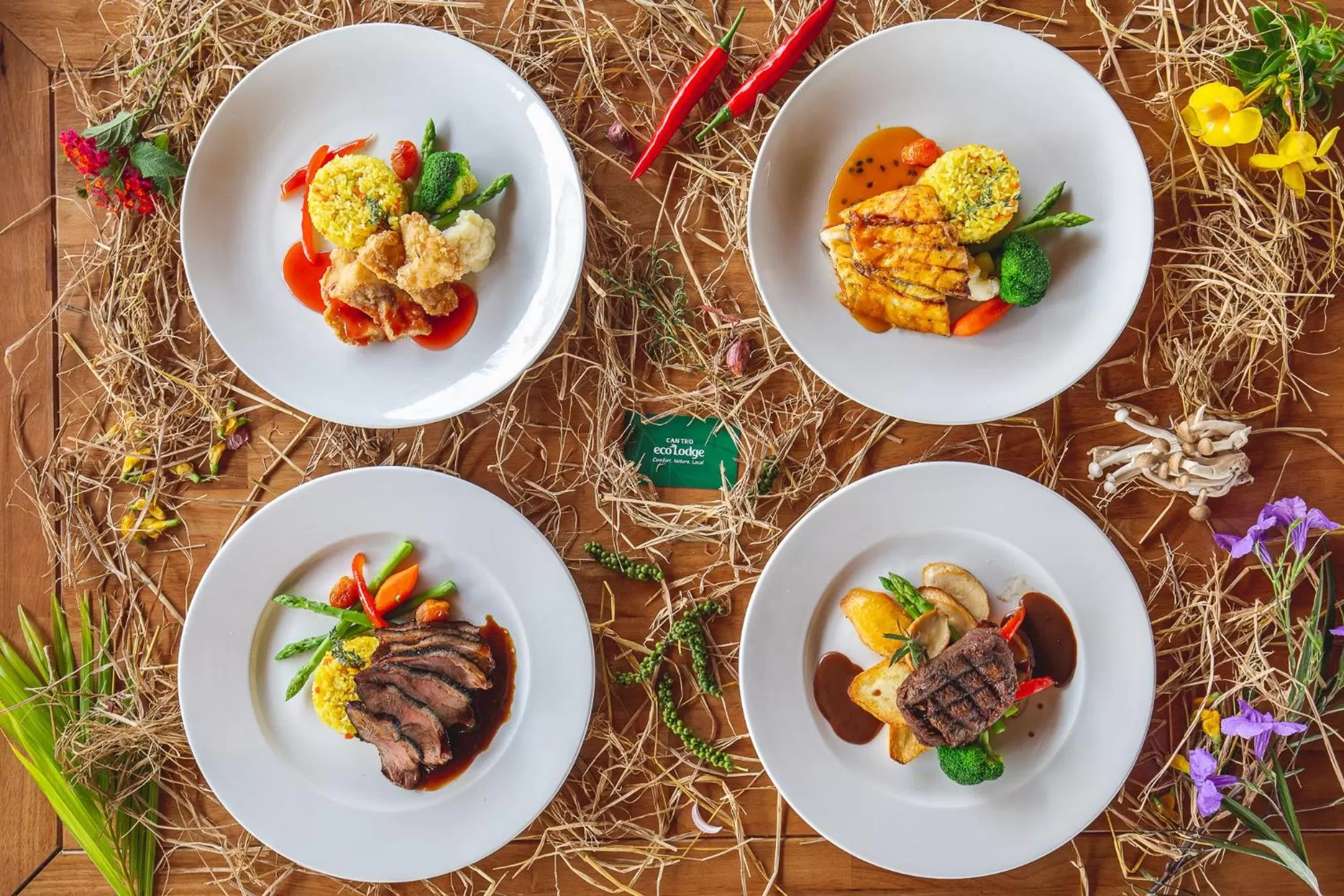 Food close-up in Can Tho Ecolodge