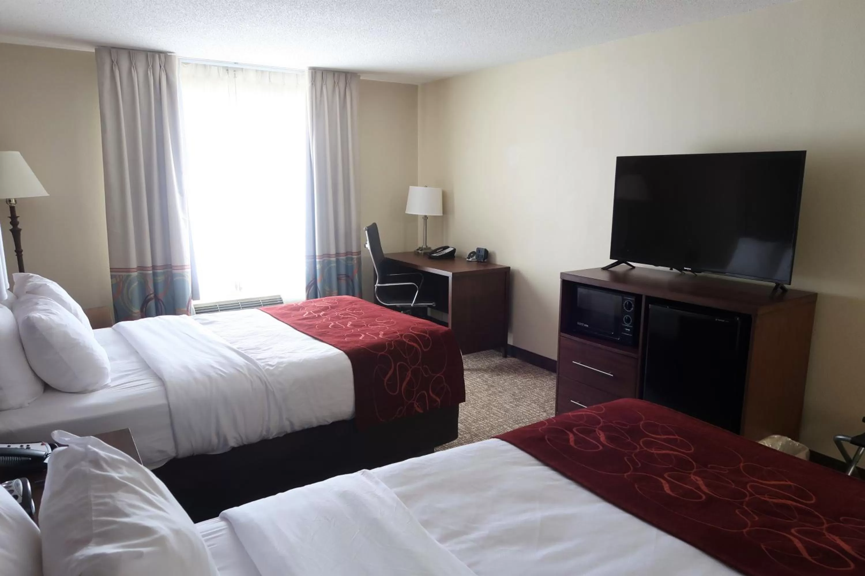 Bed in Comfort Suites Pittsburgh Airport