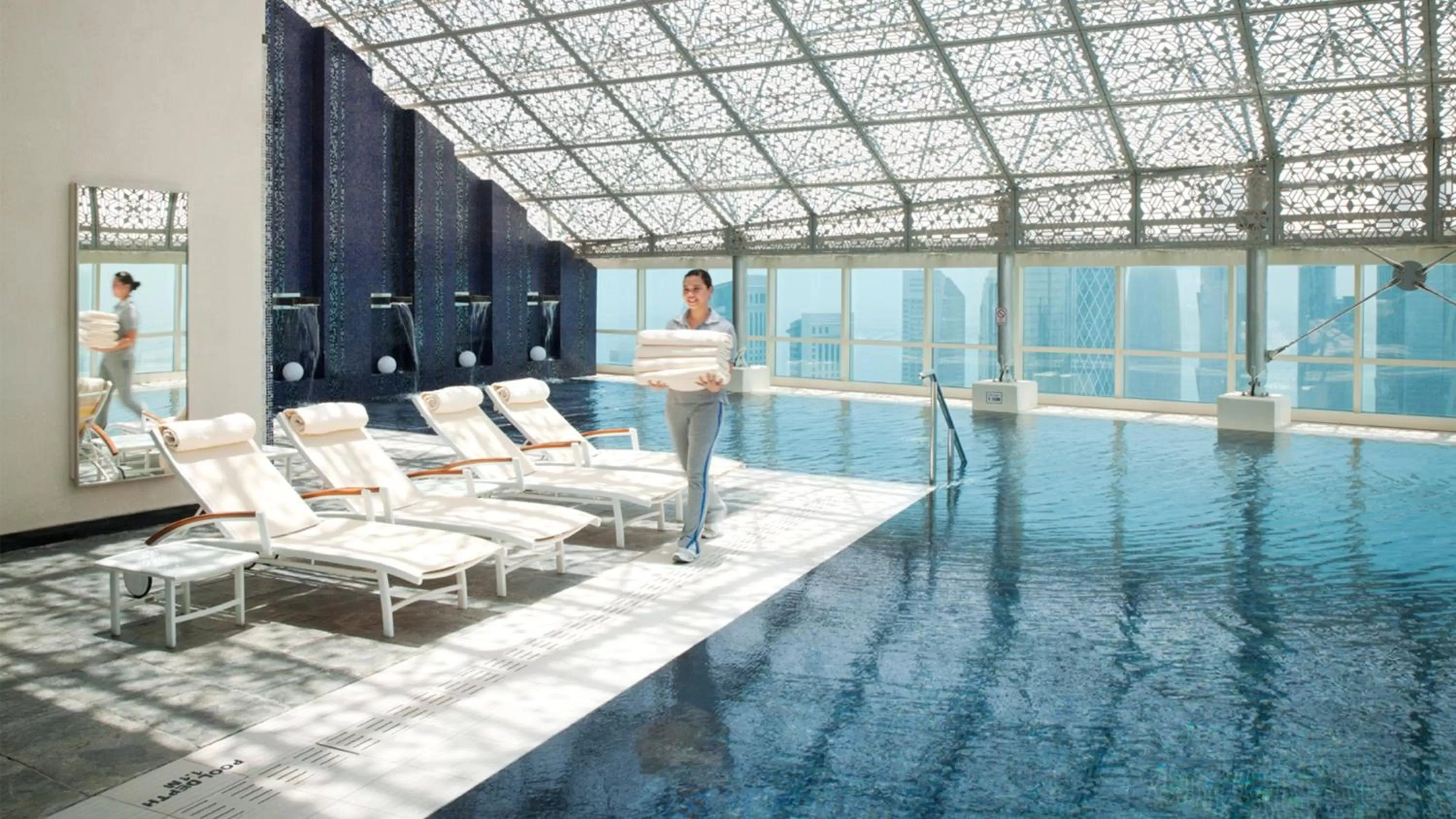 Swimming pool in InterContinental Doha The City by IHG