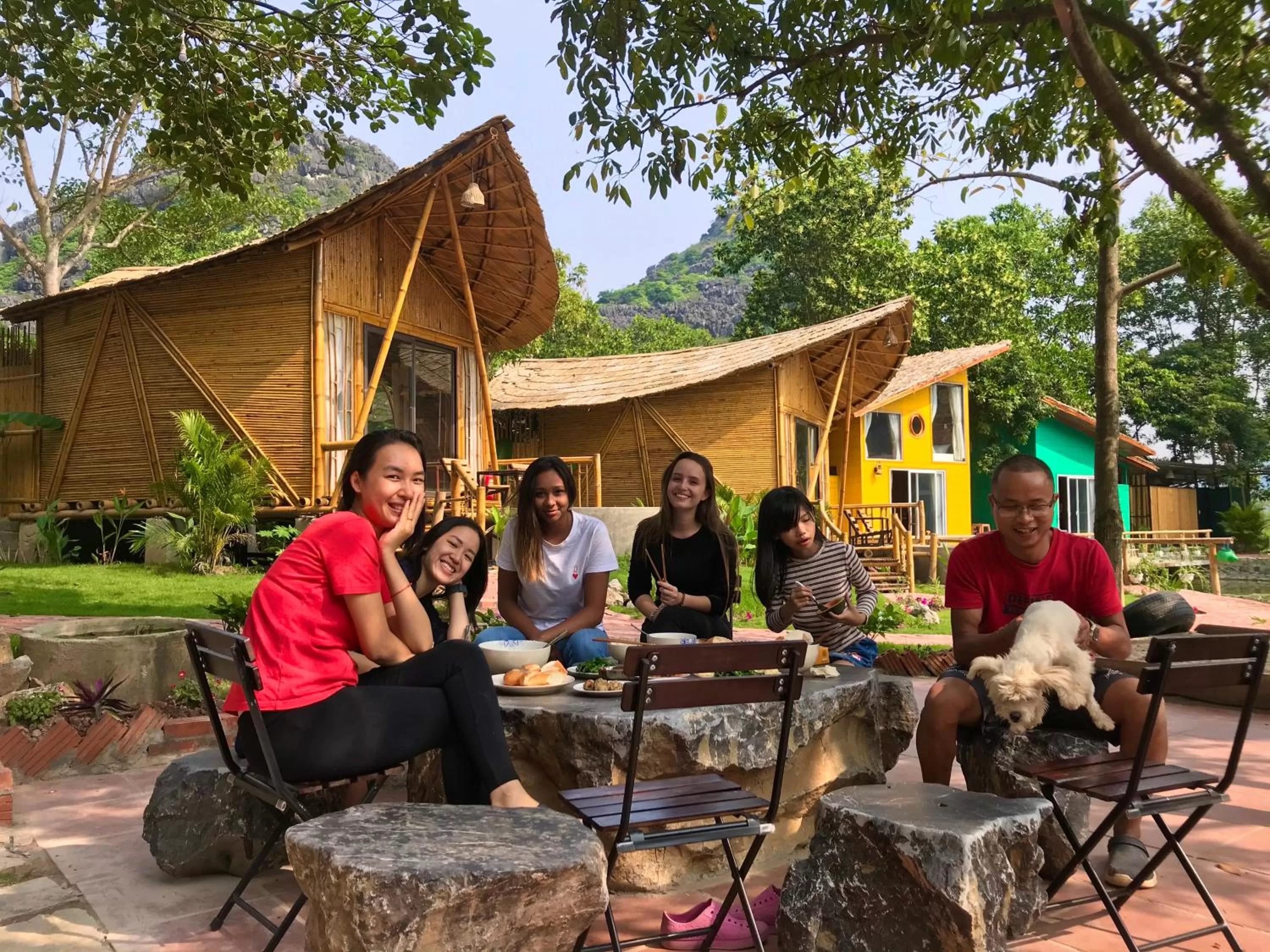 People in Trang An Lamia Bungalow