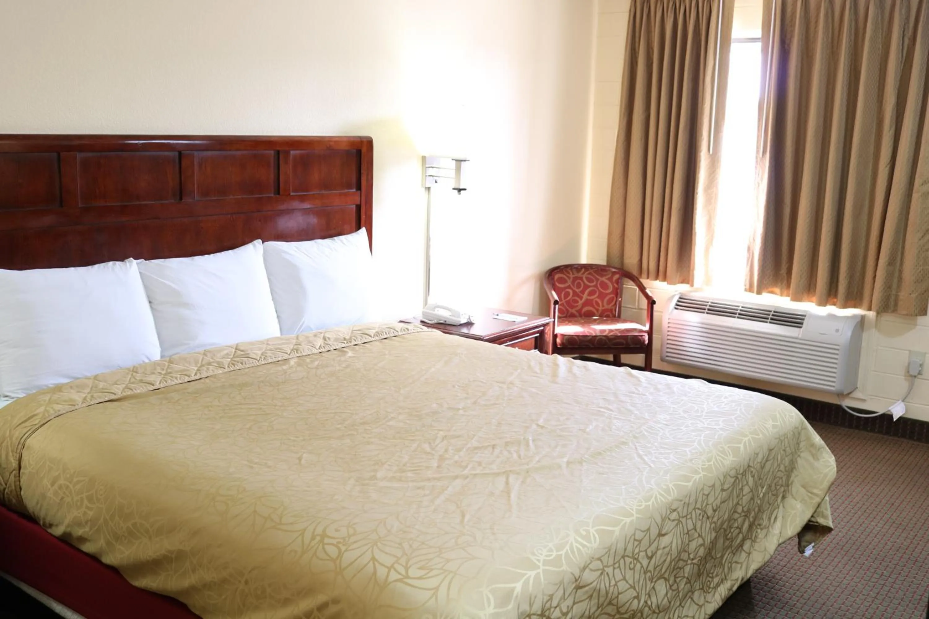 Bed in Budget Inn Flagstaff