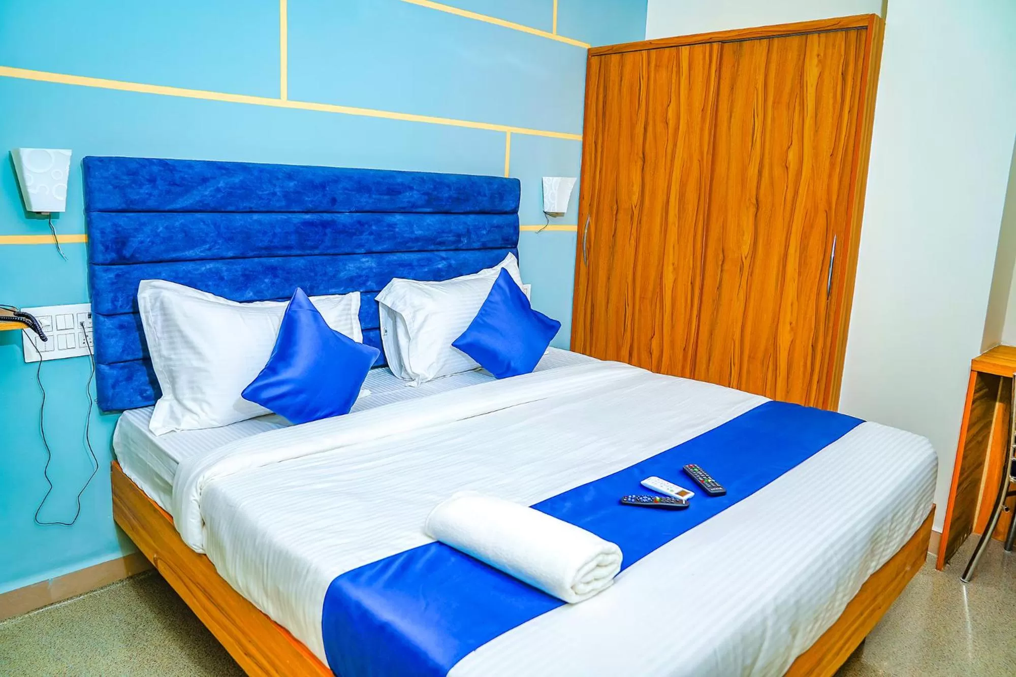 Photo of the whole room, Bed in FabHotel JKC Grand