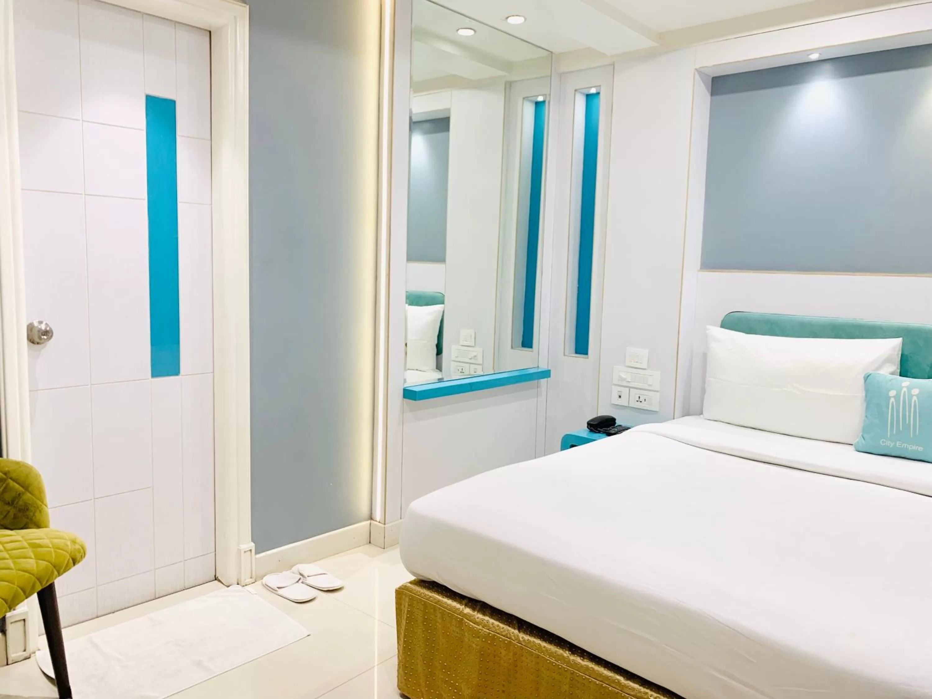 Photo of the whole room, Bed in City Empire - New Delhi Railway Station, Near Connaught Place