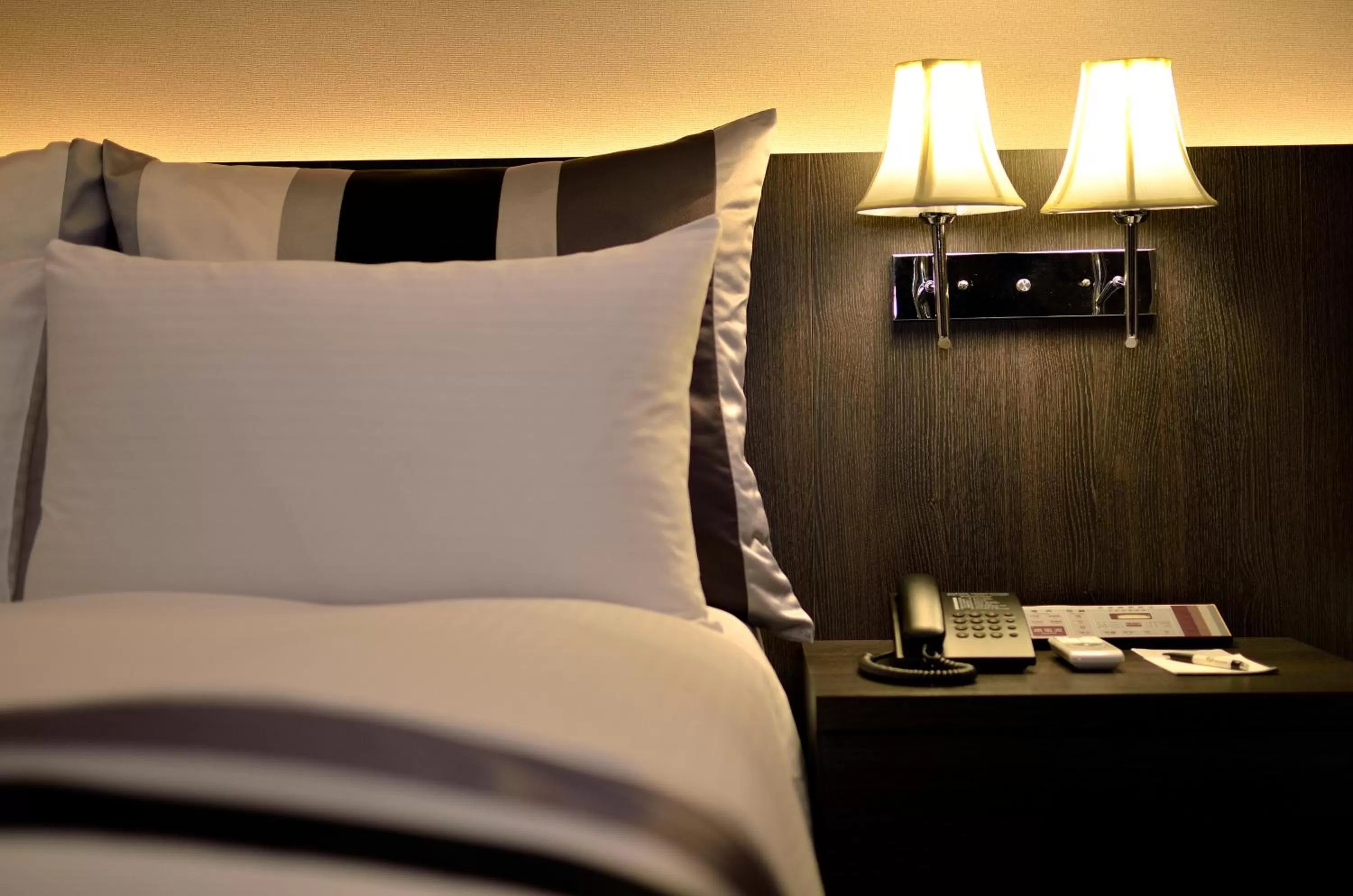 Decorative detail, Bed in Guide Hotel Kaohsiung Liuhe