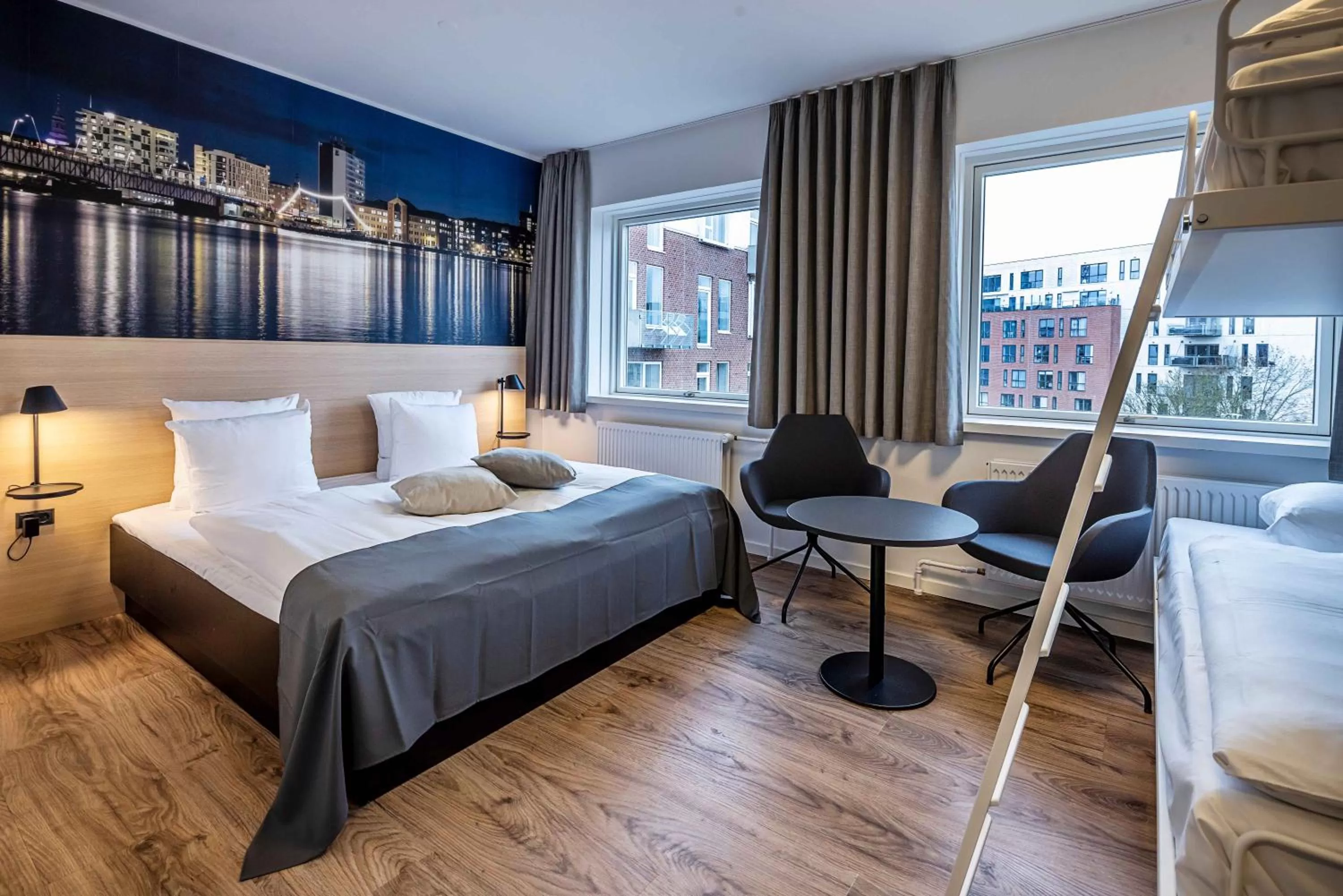 Photo of the whole room, Bed in KOMPAS Hotel Aalborg