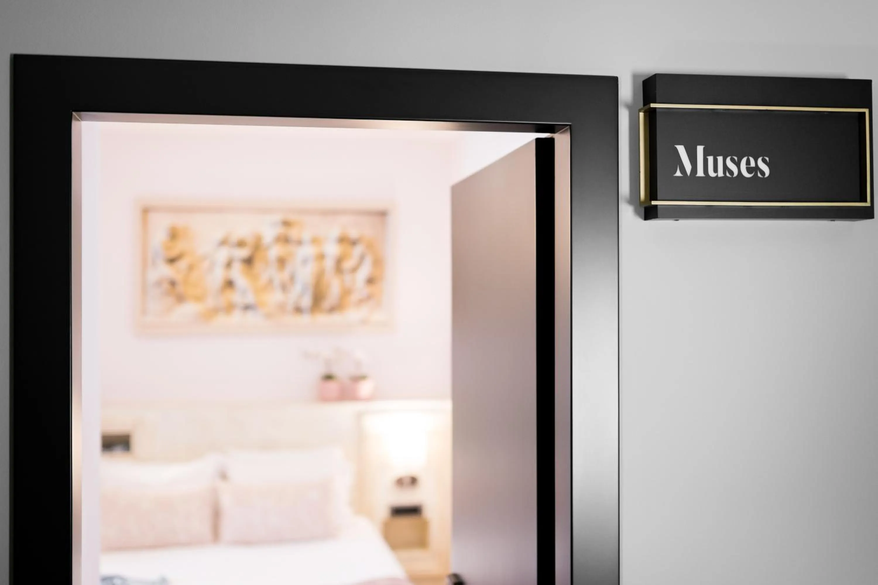 Bed in Anthemion Suites and Villas