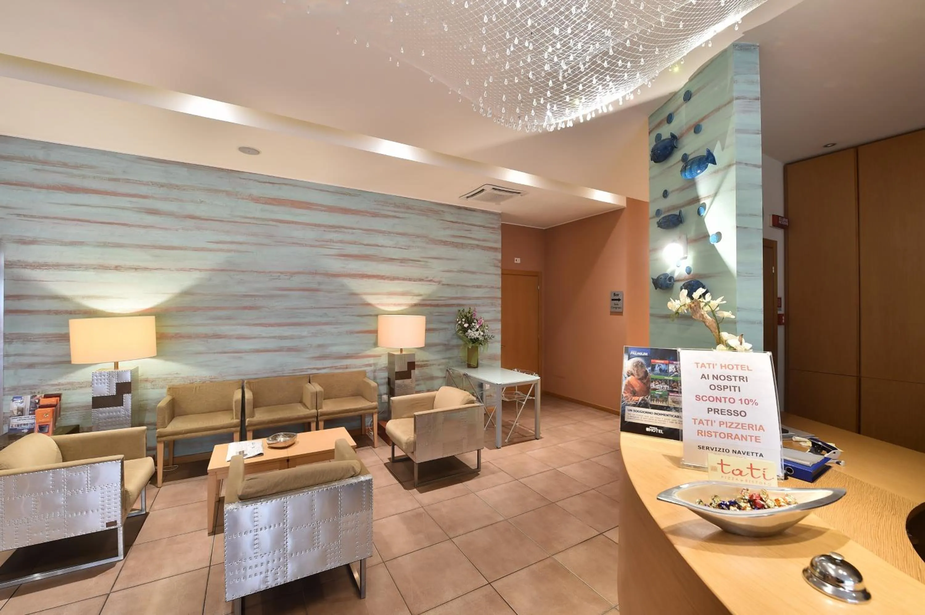 Lobby or reception in Tatì Hotel