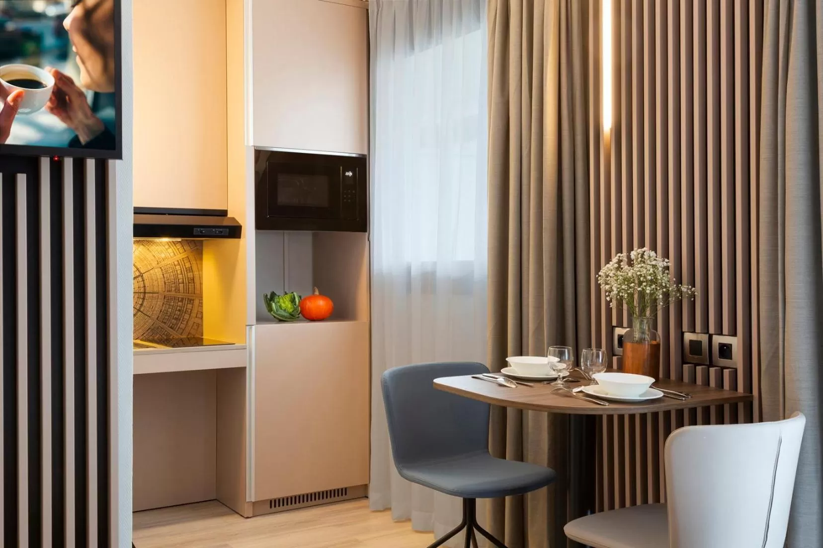 Kitchen or kitchenette in Citadines La Défense Paris