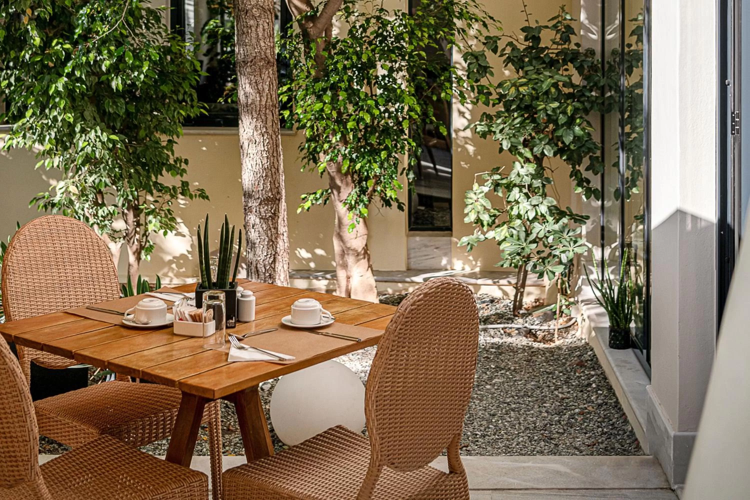 Patio in Avra City Boutique Hotel