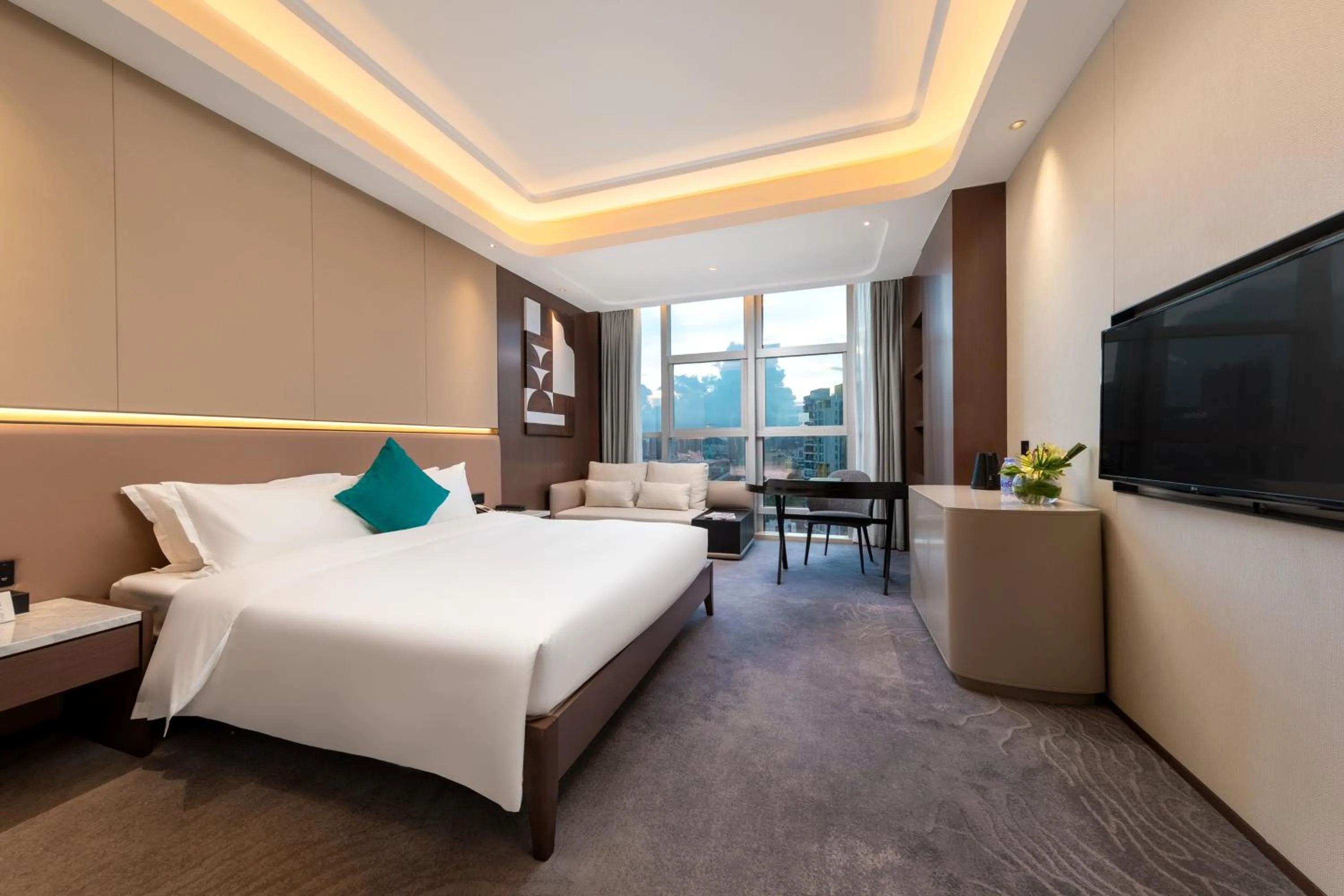 Bed in Honder International Hotel - Free shuttle bus between hotel and exhibition center during Canton Fair period