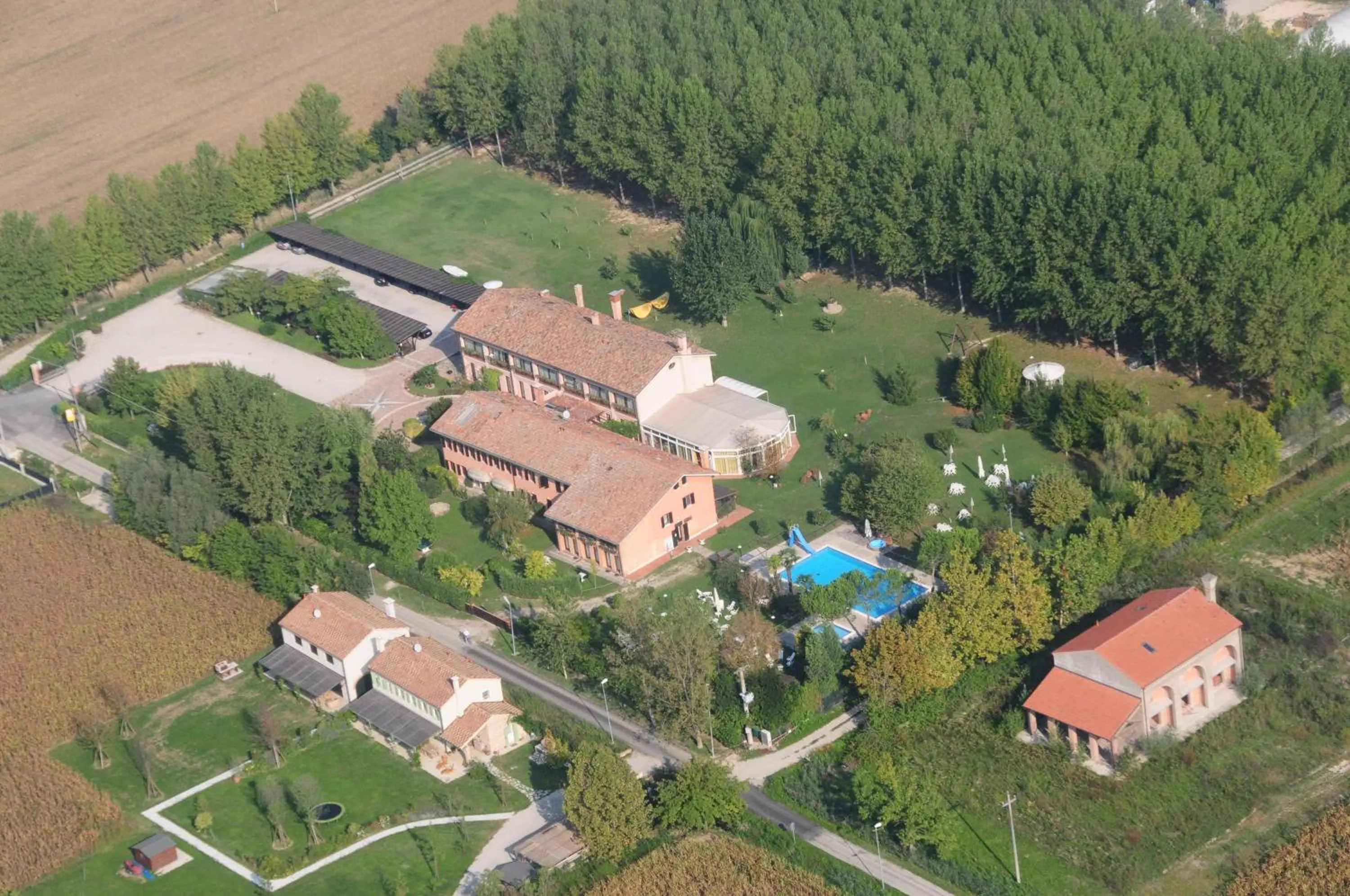 Bird's eye view in Relais Leon d'Oro