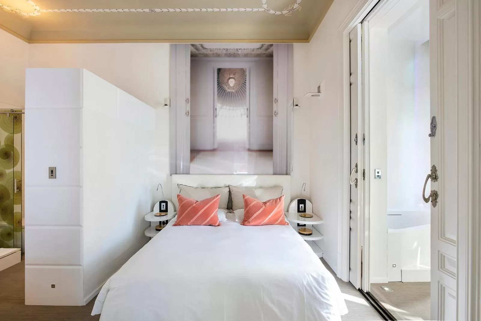 Bed in El Palauet Modernist Suites Barcelona