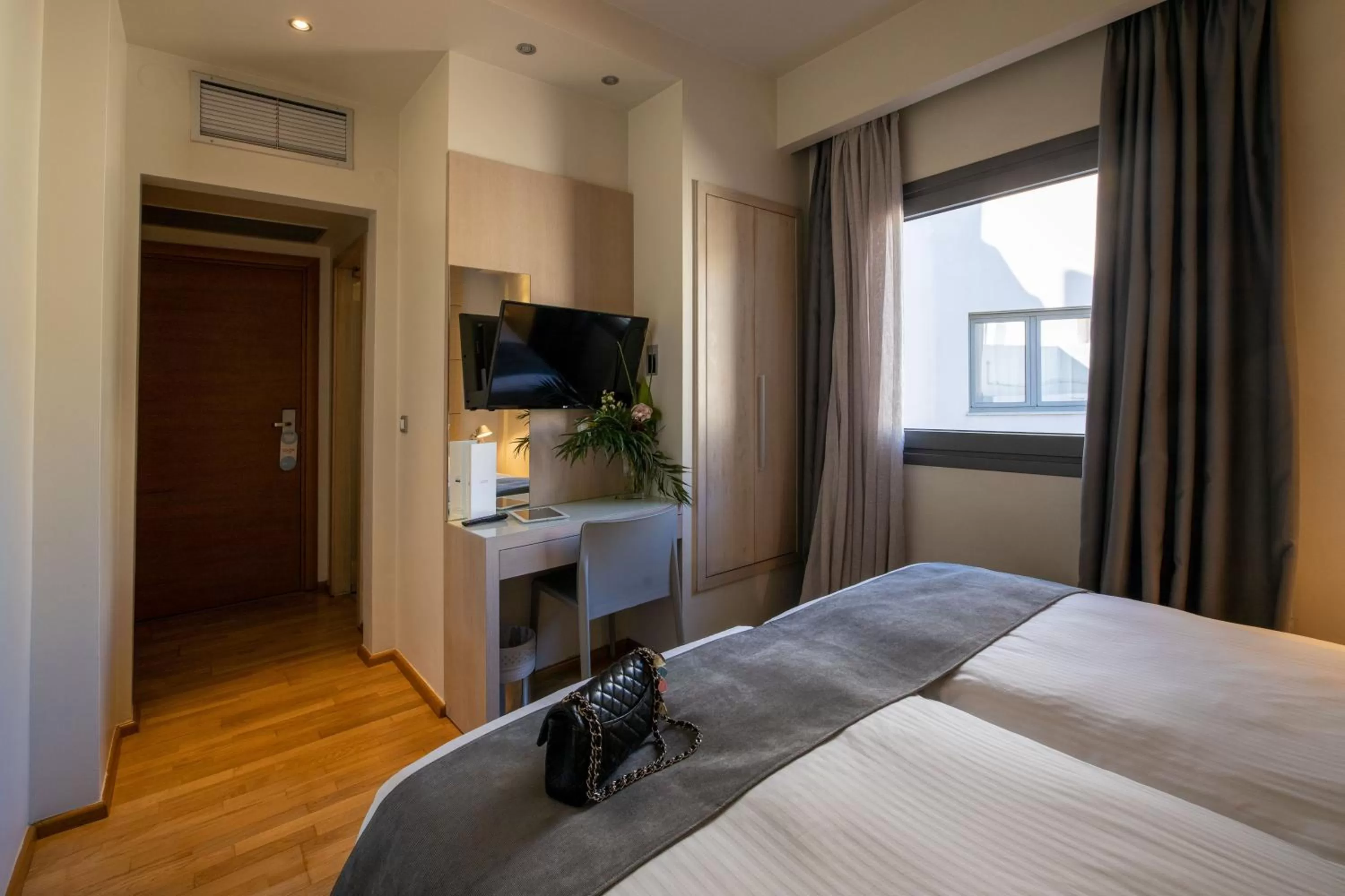 Bedroom, Bed in Domotel Olympia