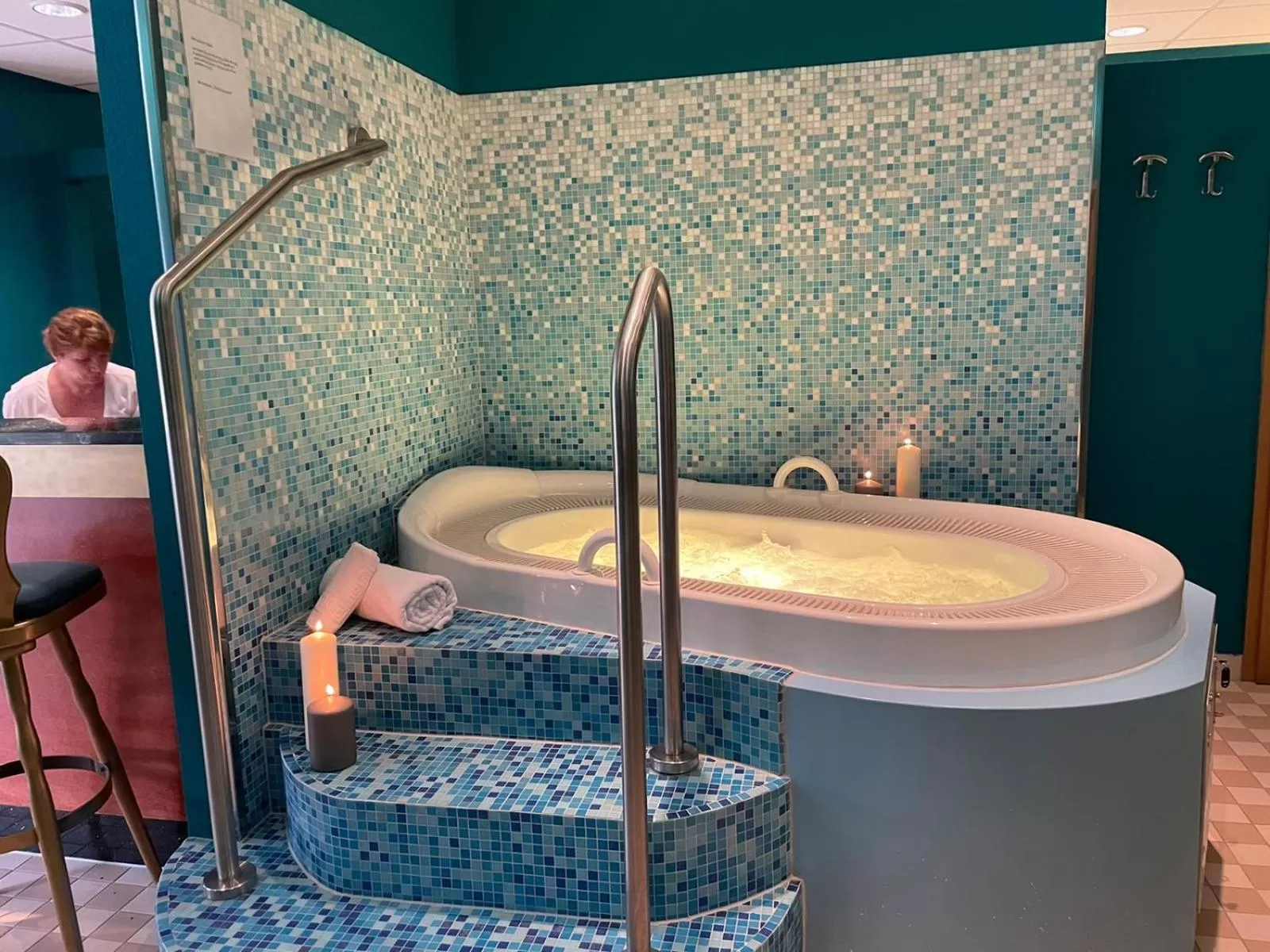 Hot Tub in Parkhotel Waldschlösschen