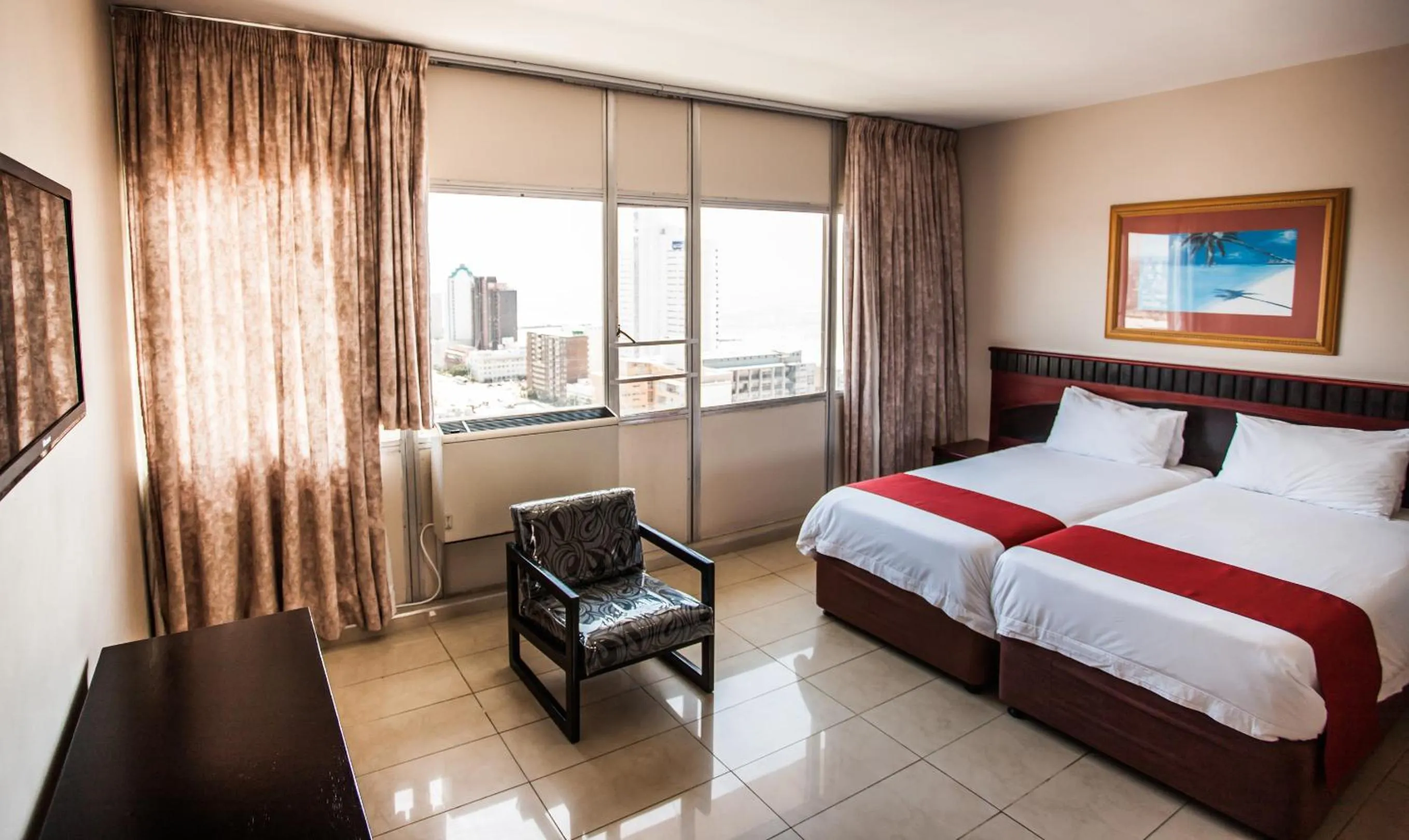 Bed in Coastlands Durban Self Catering Holiday Apartments