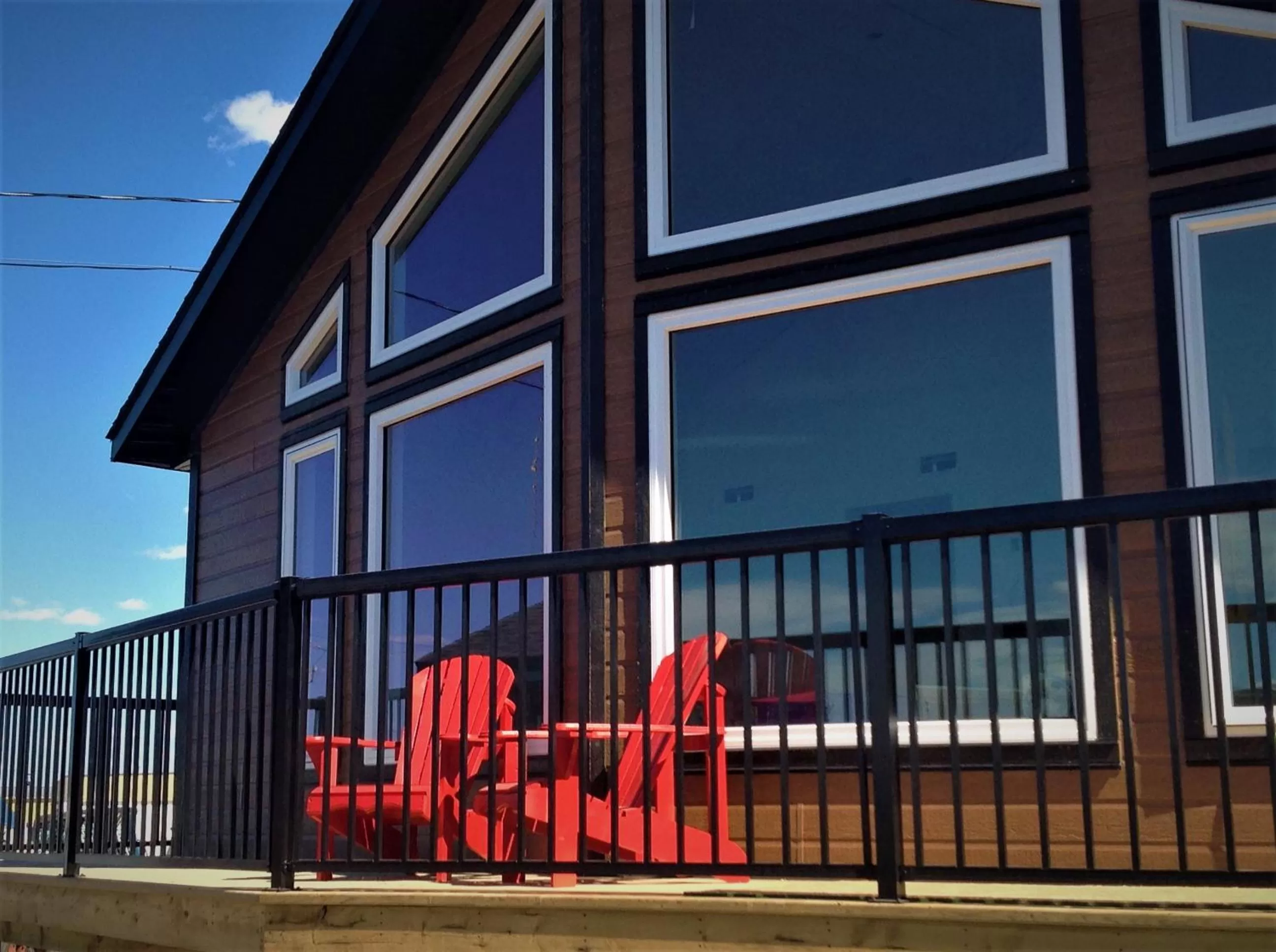 Property building, Balcony/Terrace in Stardust Inn and Chalets