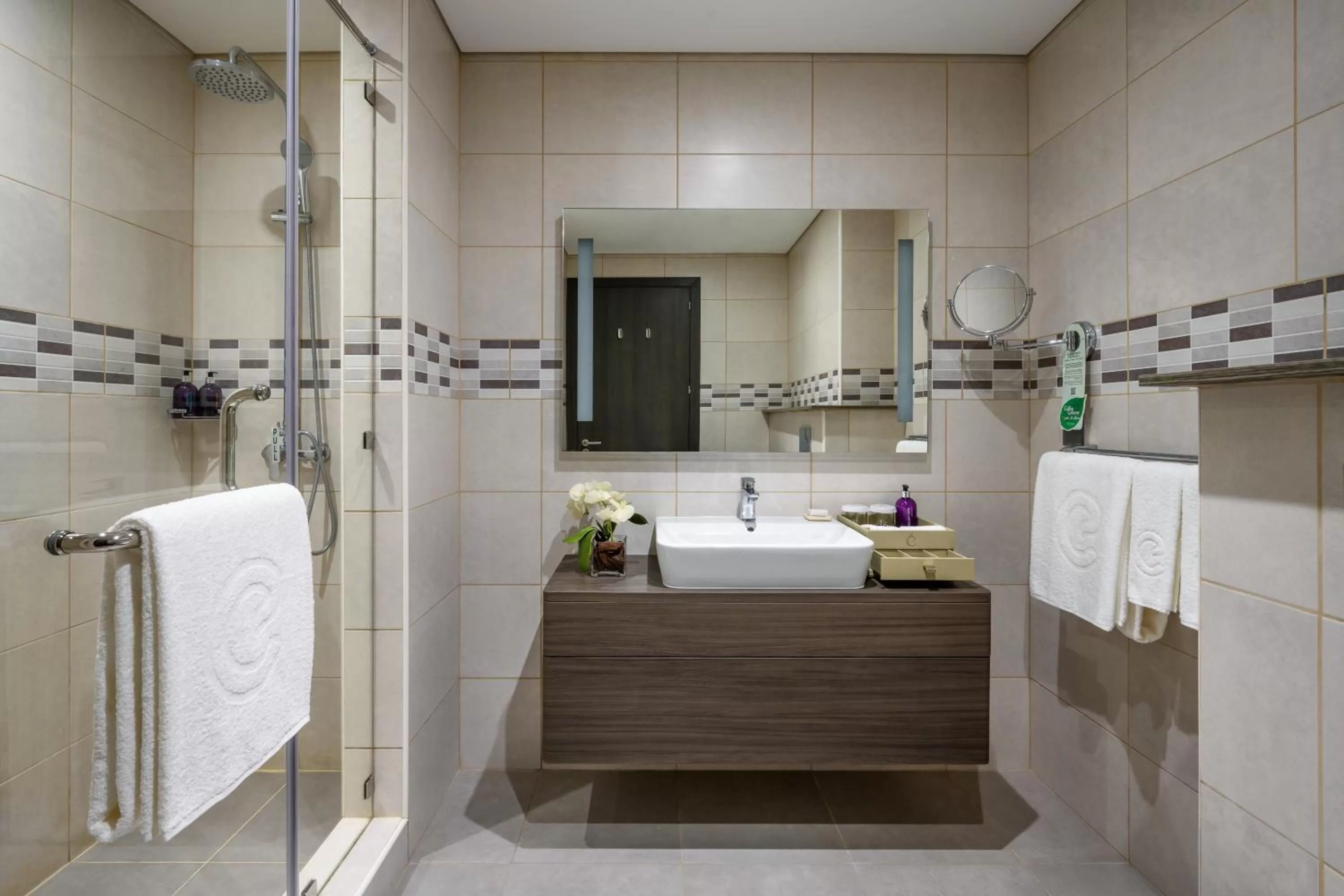 Shower in Centara West Bay Hotel & Residences Doha