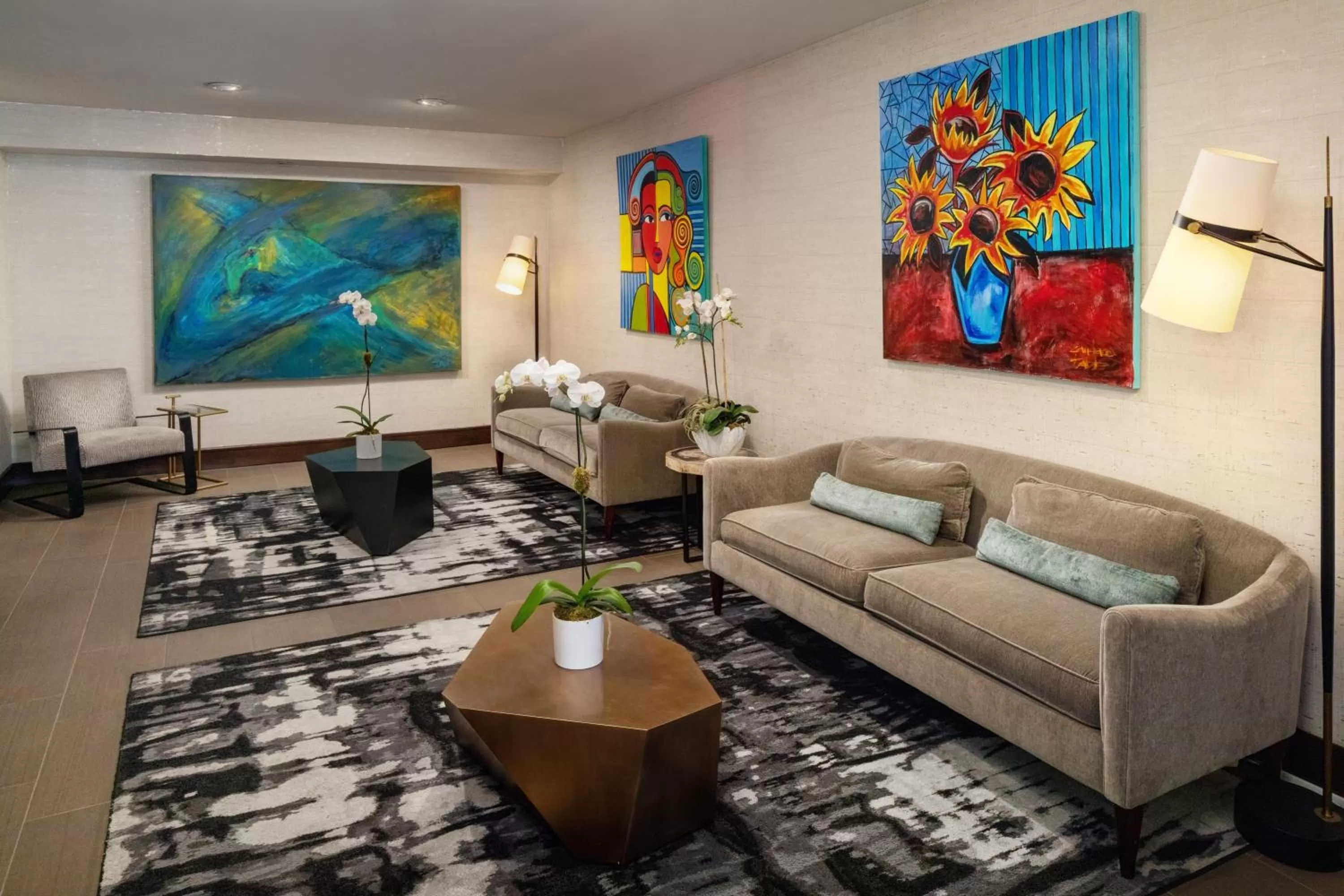 Seating area in The Delaney Hotel