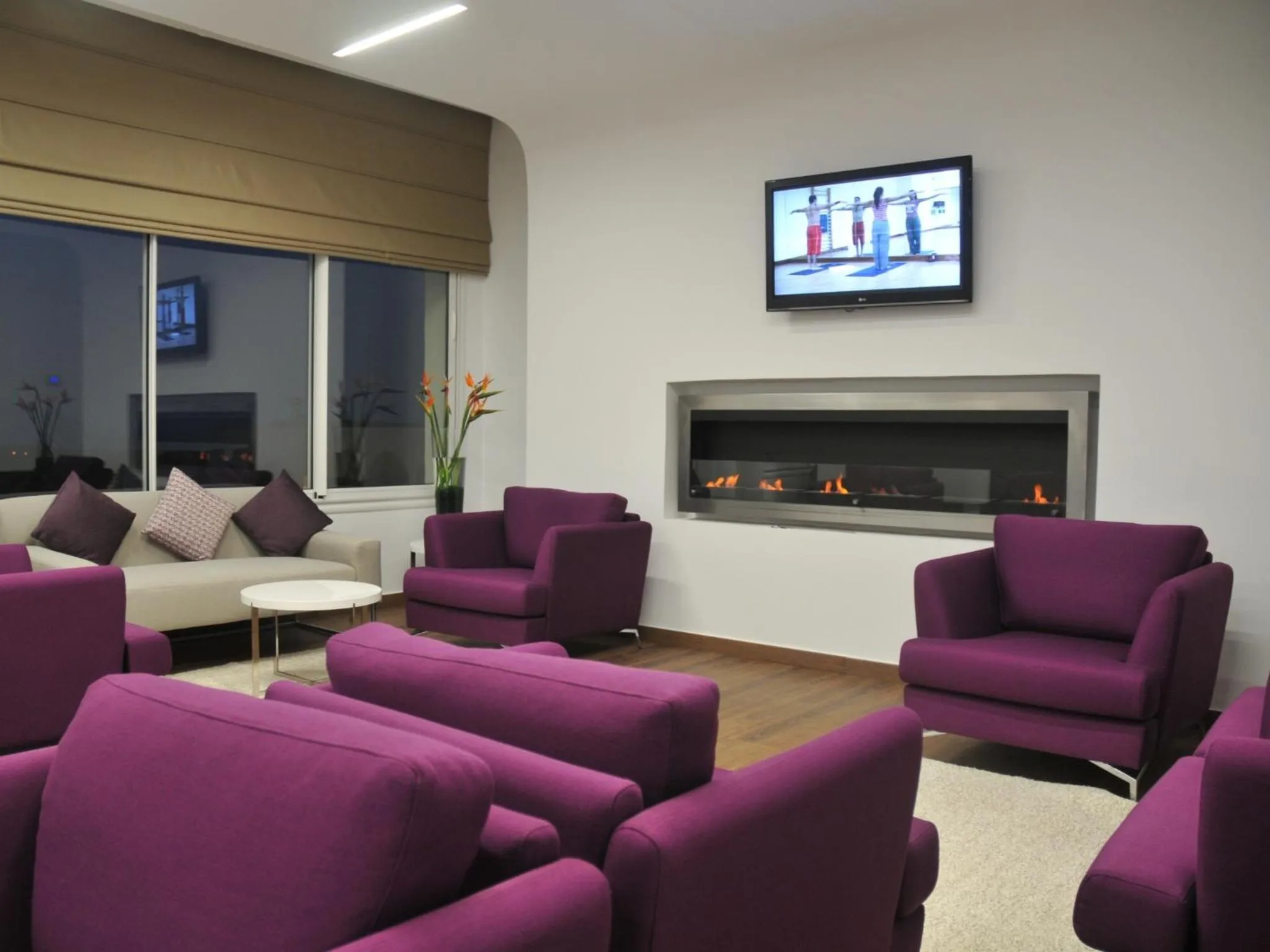 Communal lounge/ TV room in Golden Carthage Hotel Tunis