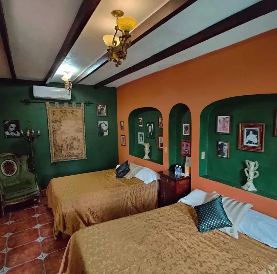 Bed in Hotel Boutique Casona Maya Mexicana