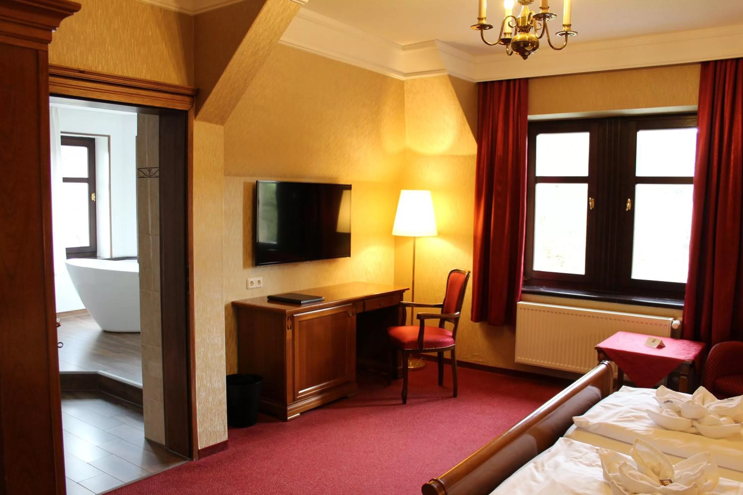 Living room, Bed in Schlosshotel Stecklenberg