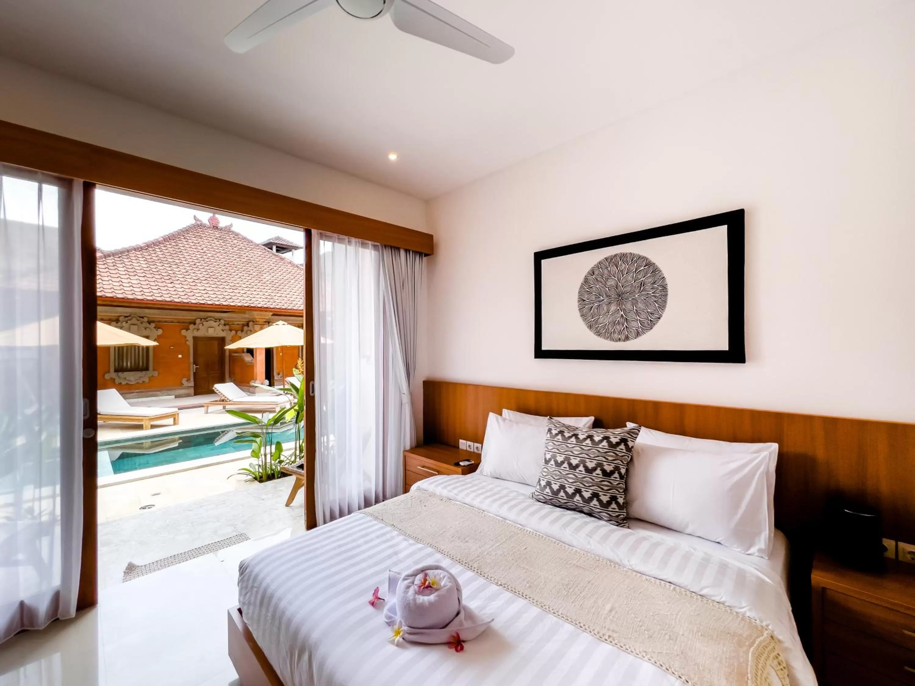 Bed in Puspa Ayu Villas & Apartments