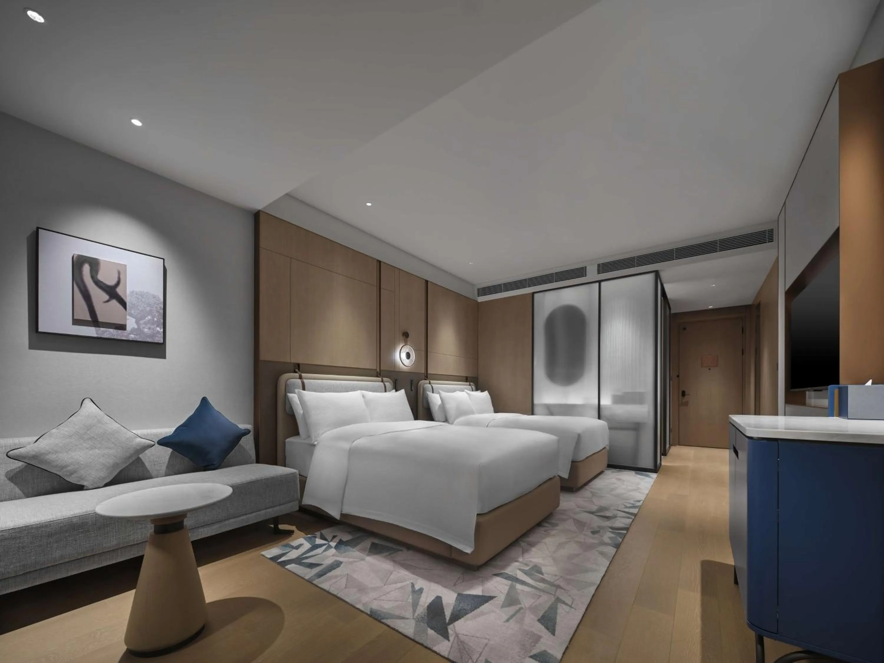 Living room, Bed in Doubletree By Hilton Rugao