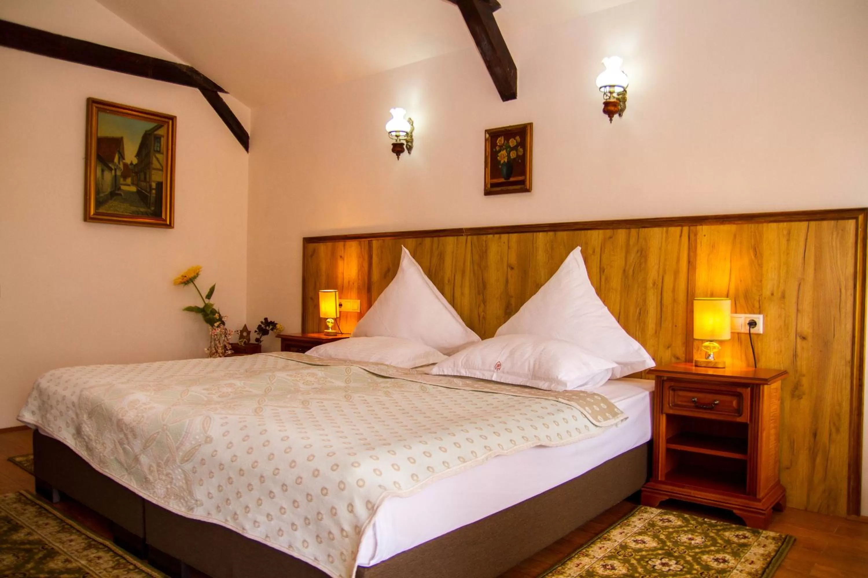 Bed in Hotel Bielmann