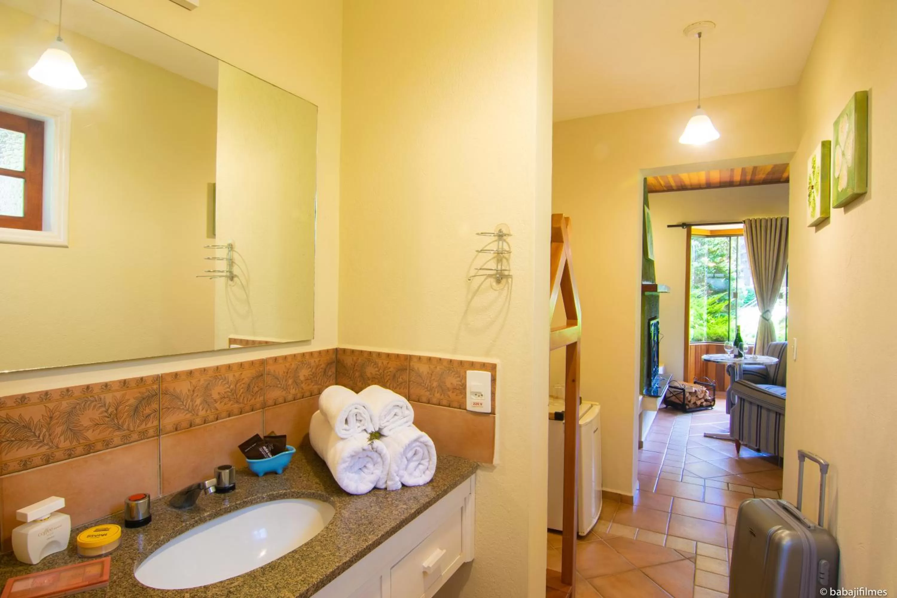 Bathroom in Pousada Serra Villena