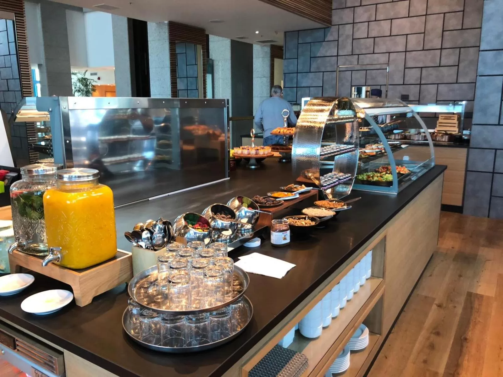 Buffet breakfast in Herbert Samuel Okeanos Suites Herzilya