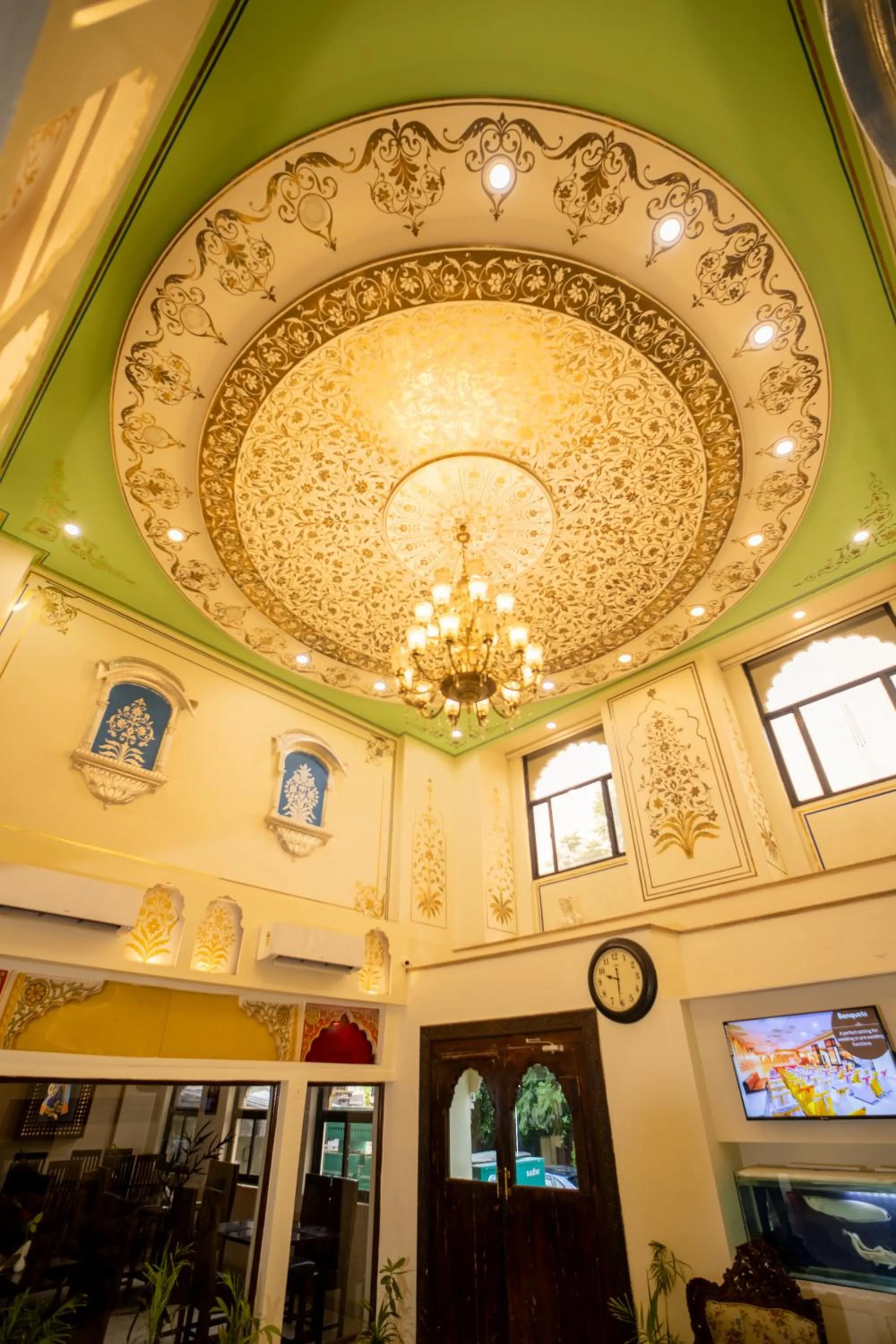 Lobby or reception in Hotel Laxmi Niwas - A Heritage Retreat