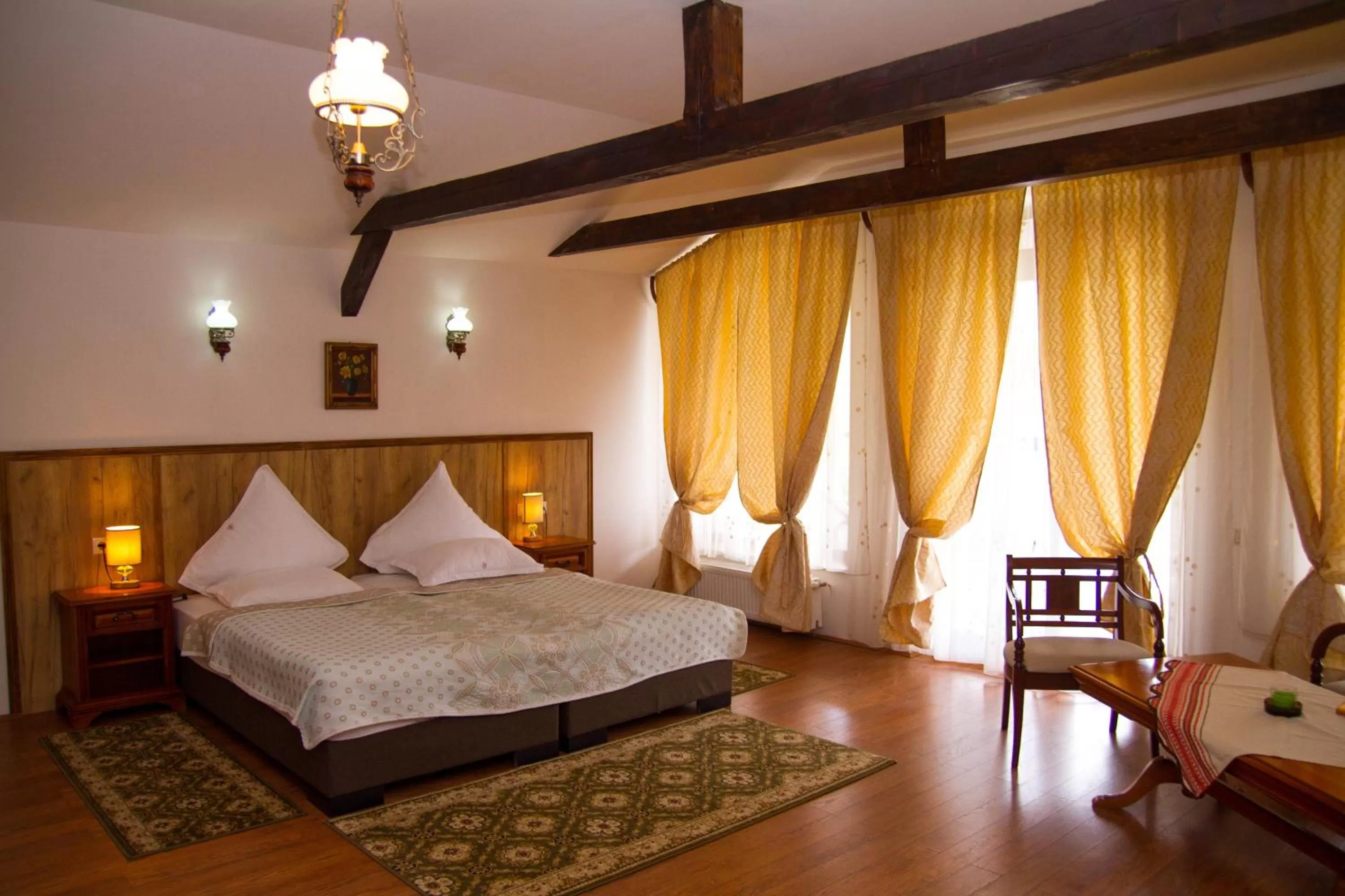 Decorative detail, Bed in Hotel Bielmann