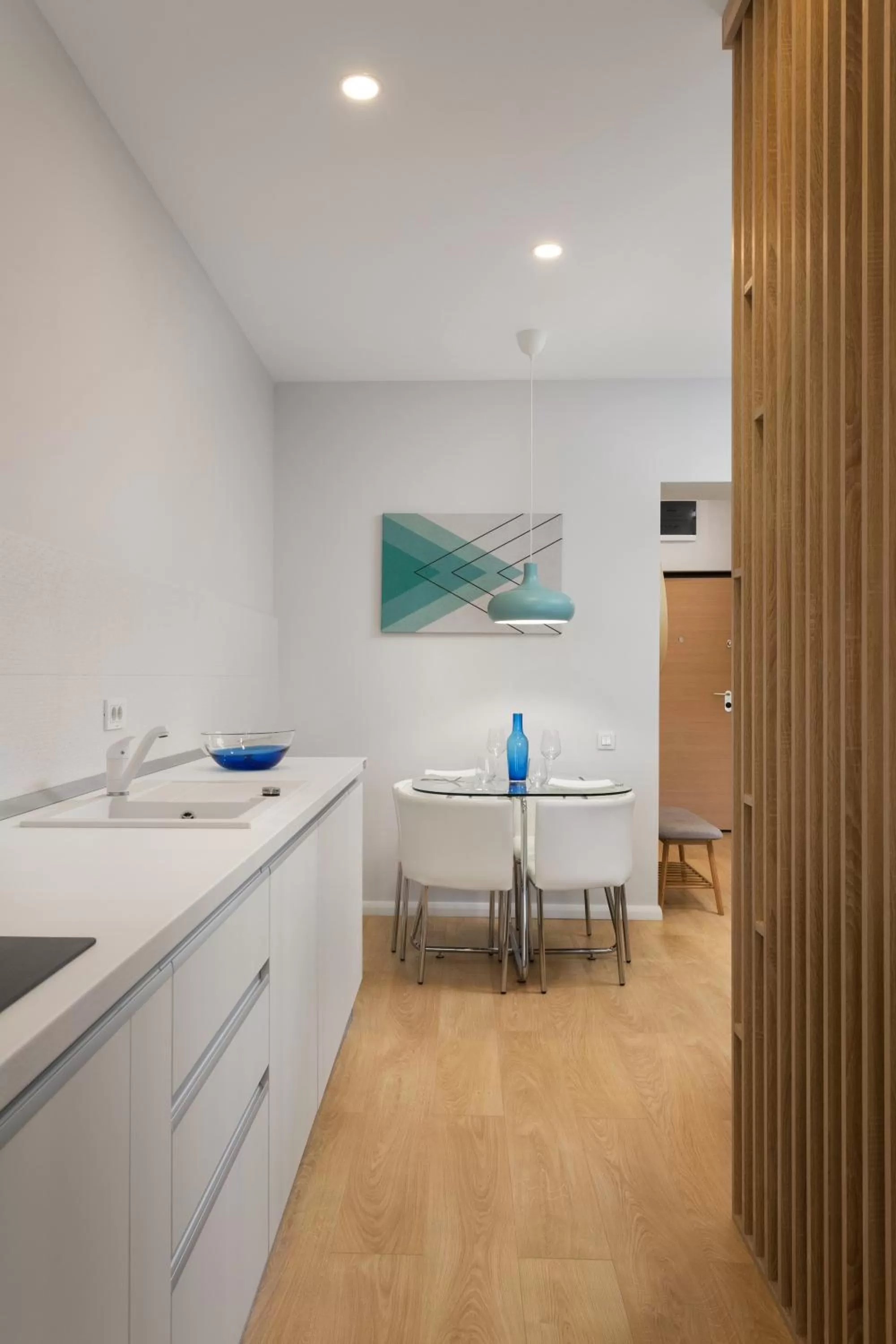 Kitchen or kitchenette in Athina Suites Hotel