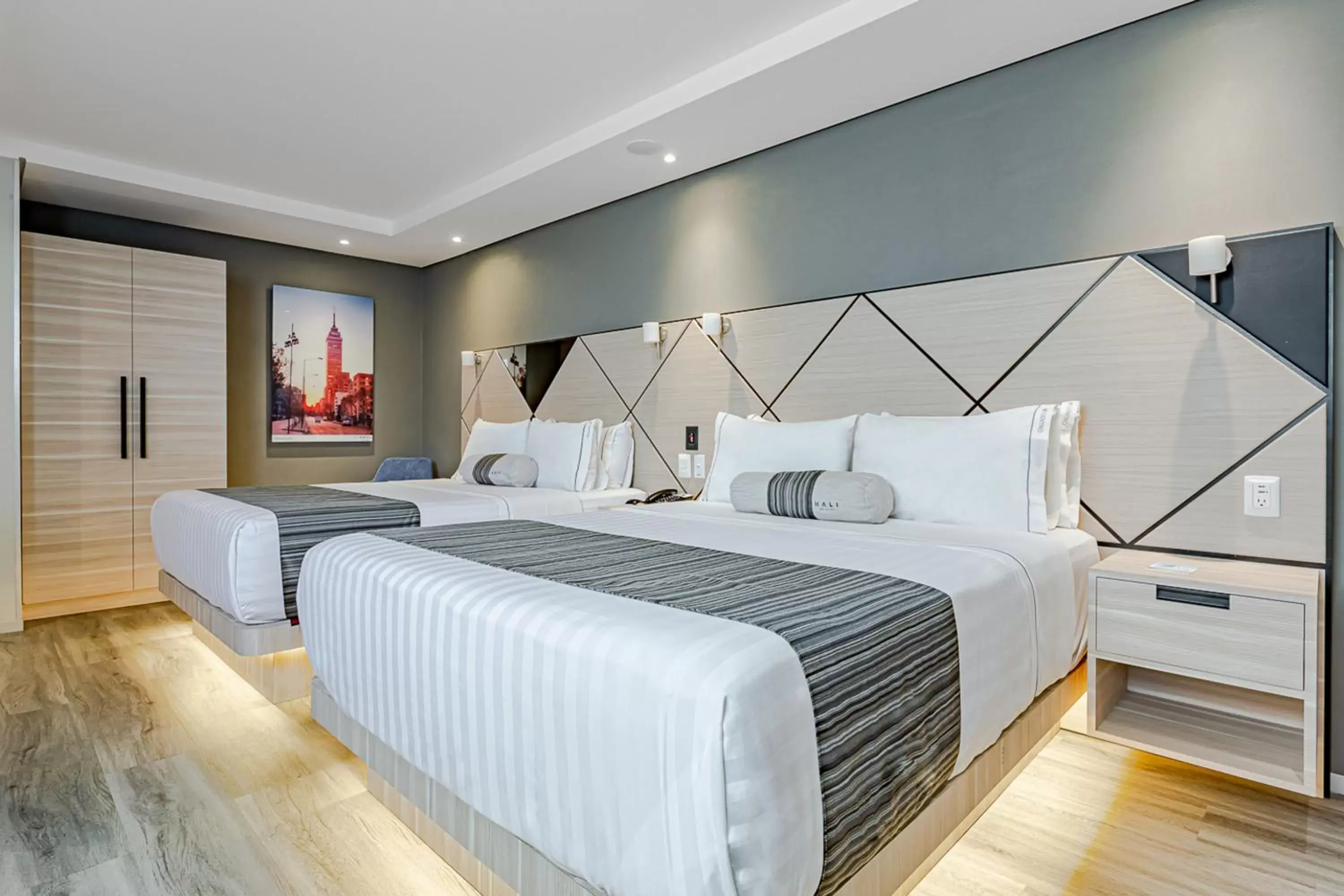 Superior Double Room with Two Double Beds in KALI Centro Mexico City Superior Double Room with Two Double Beds in KALI Centro Mexico City