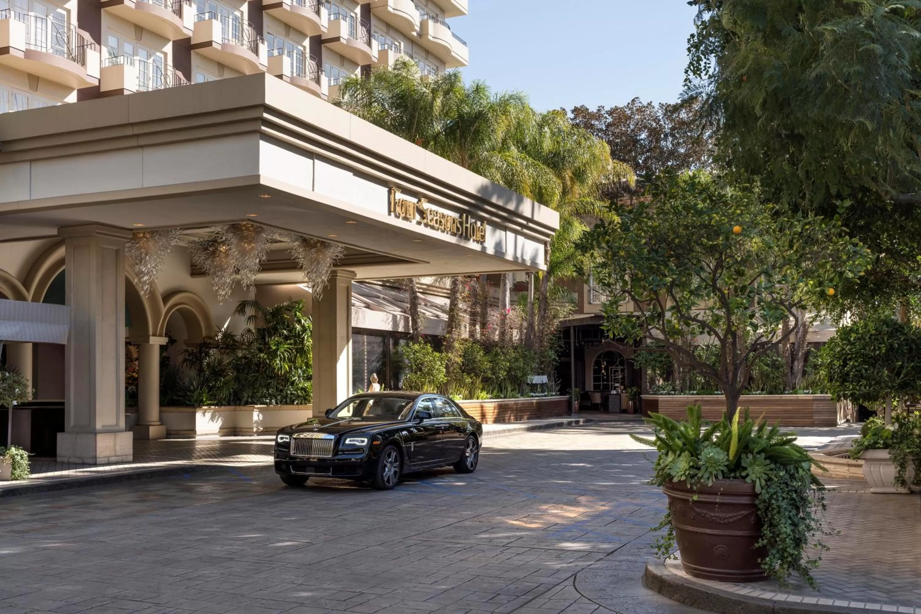 Facade/entrance in Four Seasons Hotel Los Angeles at Beverly Hills