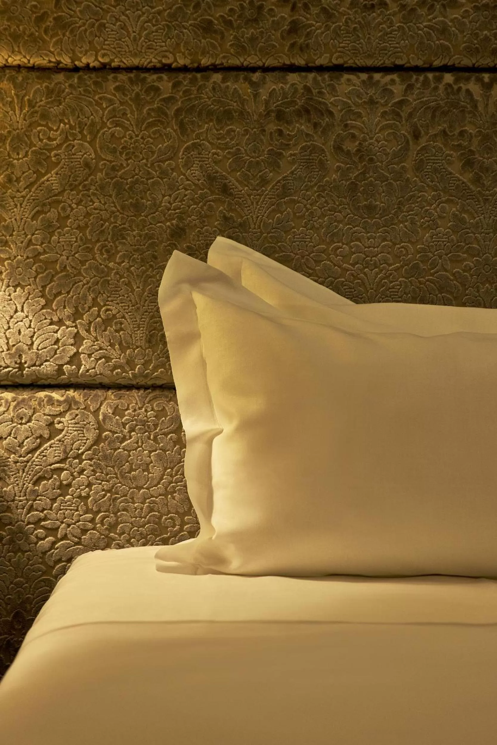 Decorative detail, Bed in Grand Hotel Duchi d'Aosta