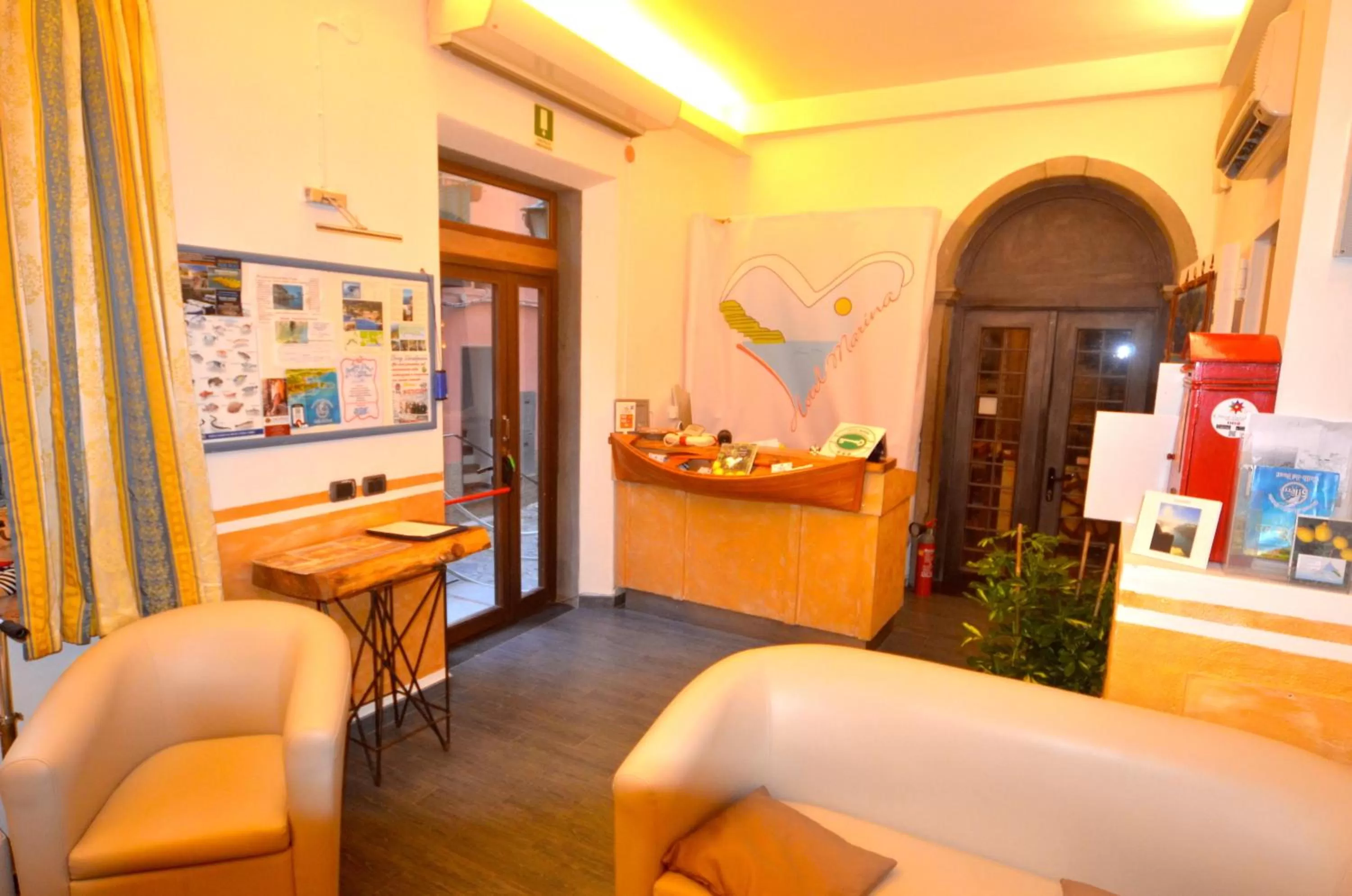 Lobby or reception in Hotel Marina