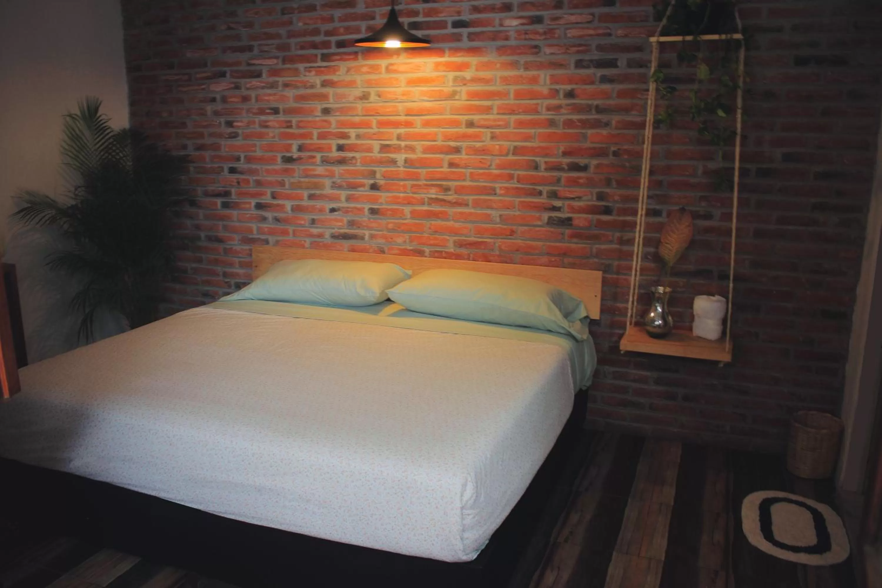 Bed in Hostal Hoja Santa