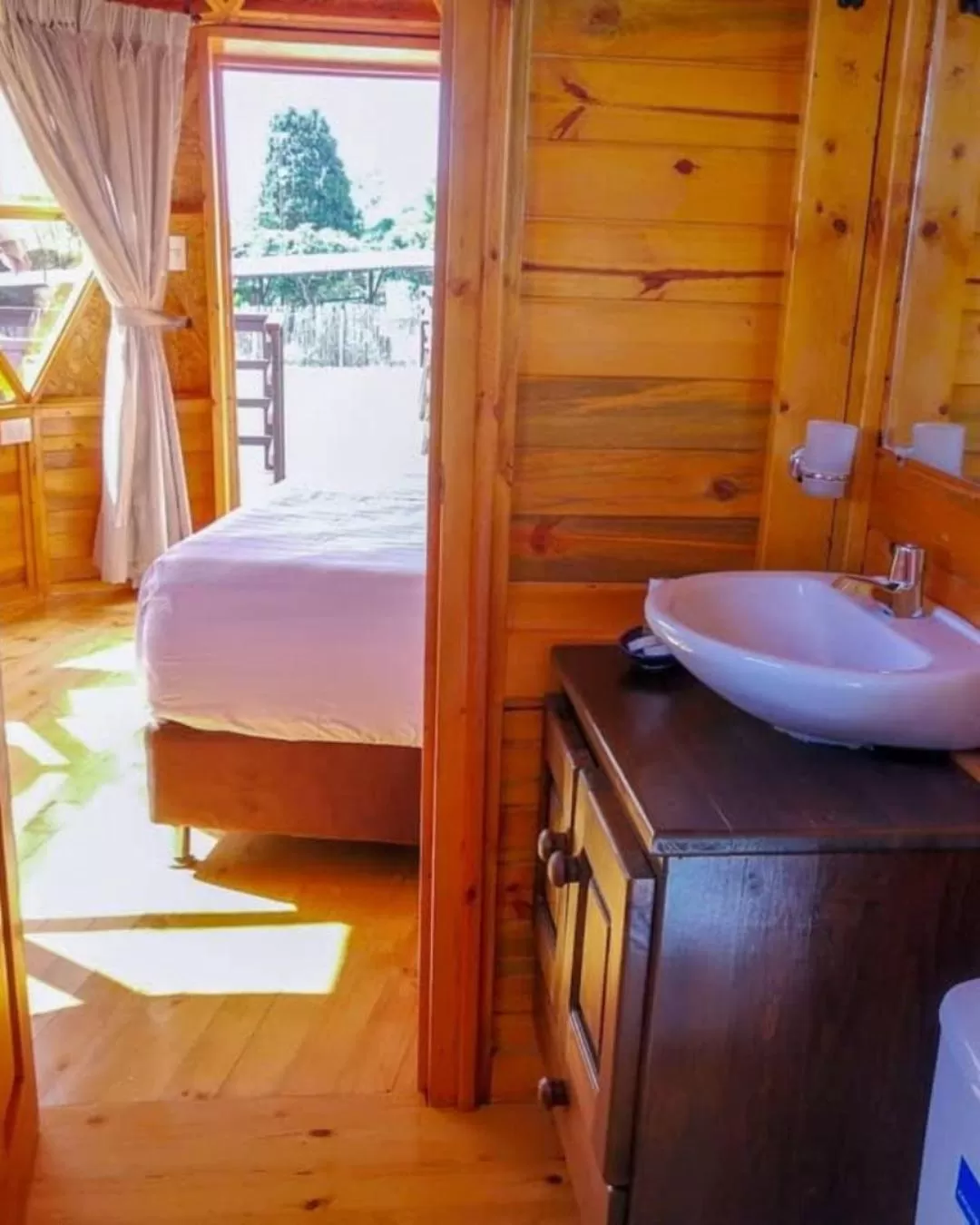 Bathroom, Bed in Hotel Finca Buenos Aires Barichara