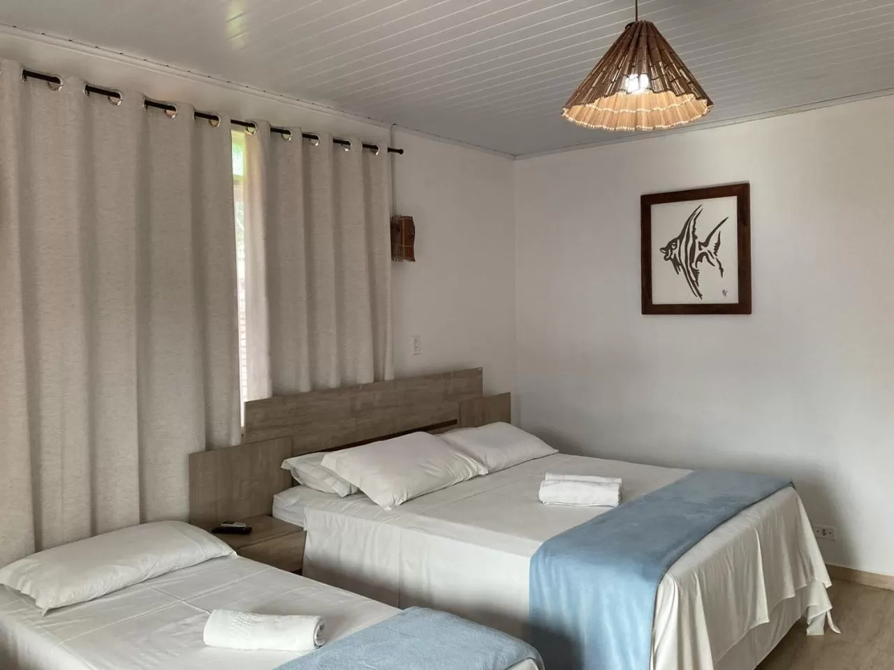 Bed in Pousada Marinamarela