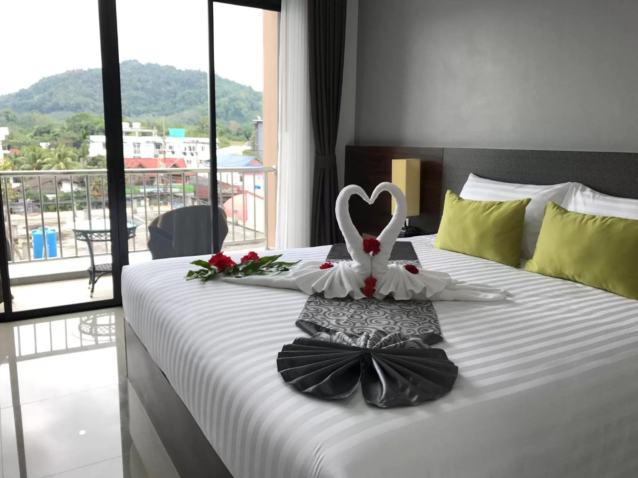 Bed in Aonang Sea Valley Resort