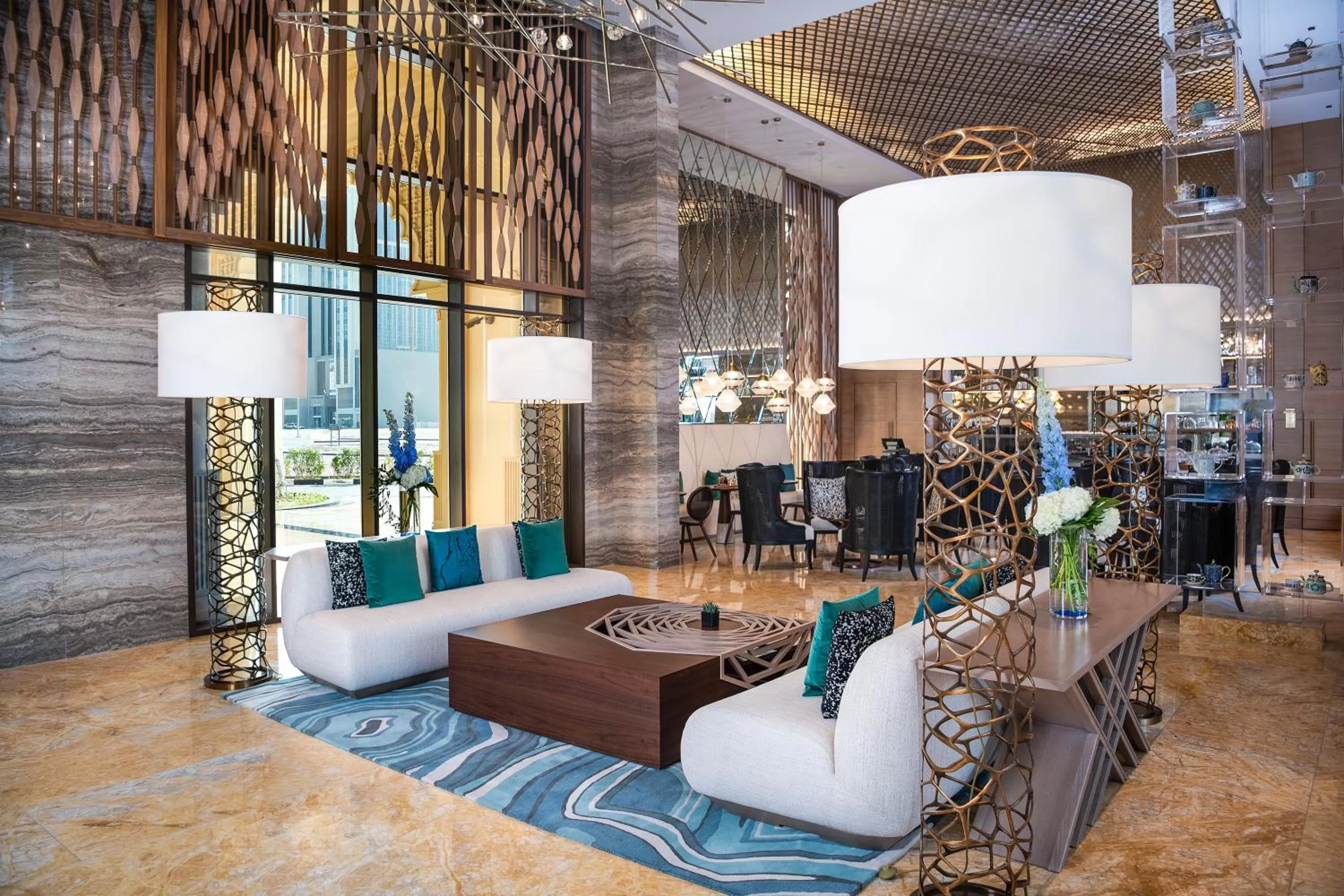 Lobby or reception in Al Jaddaf Rotana Dubai