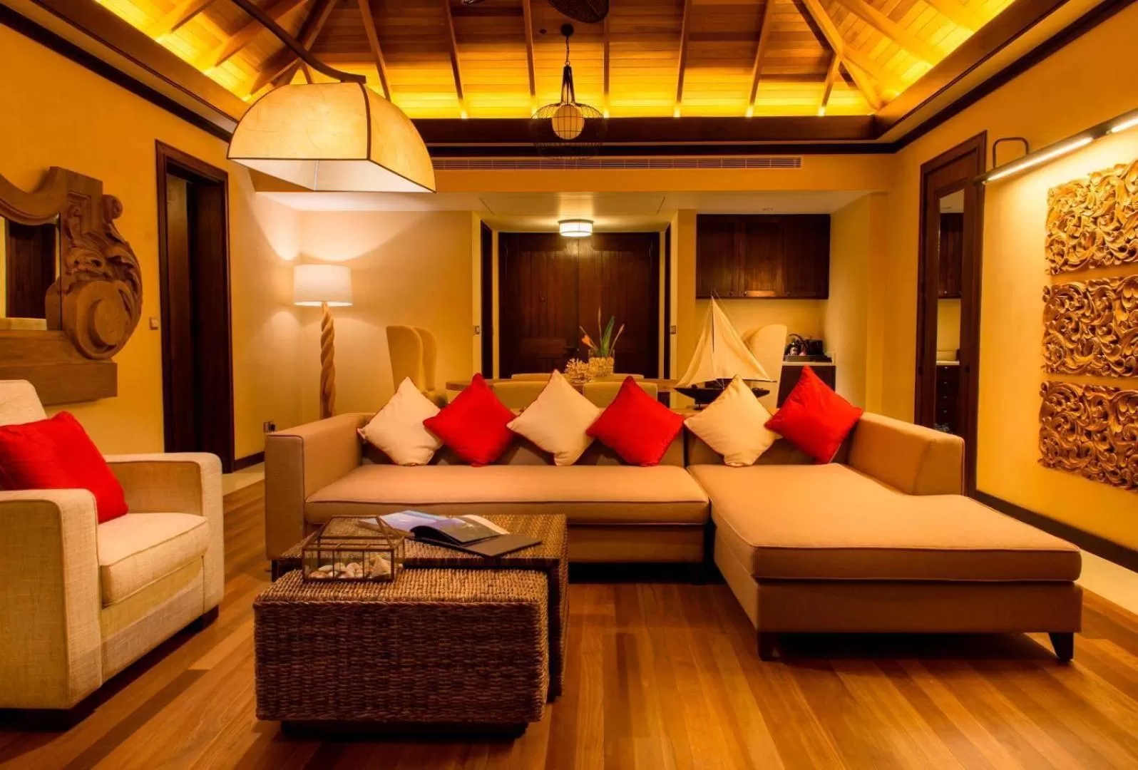 Living room in STORY Seychelles
