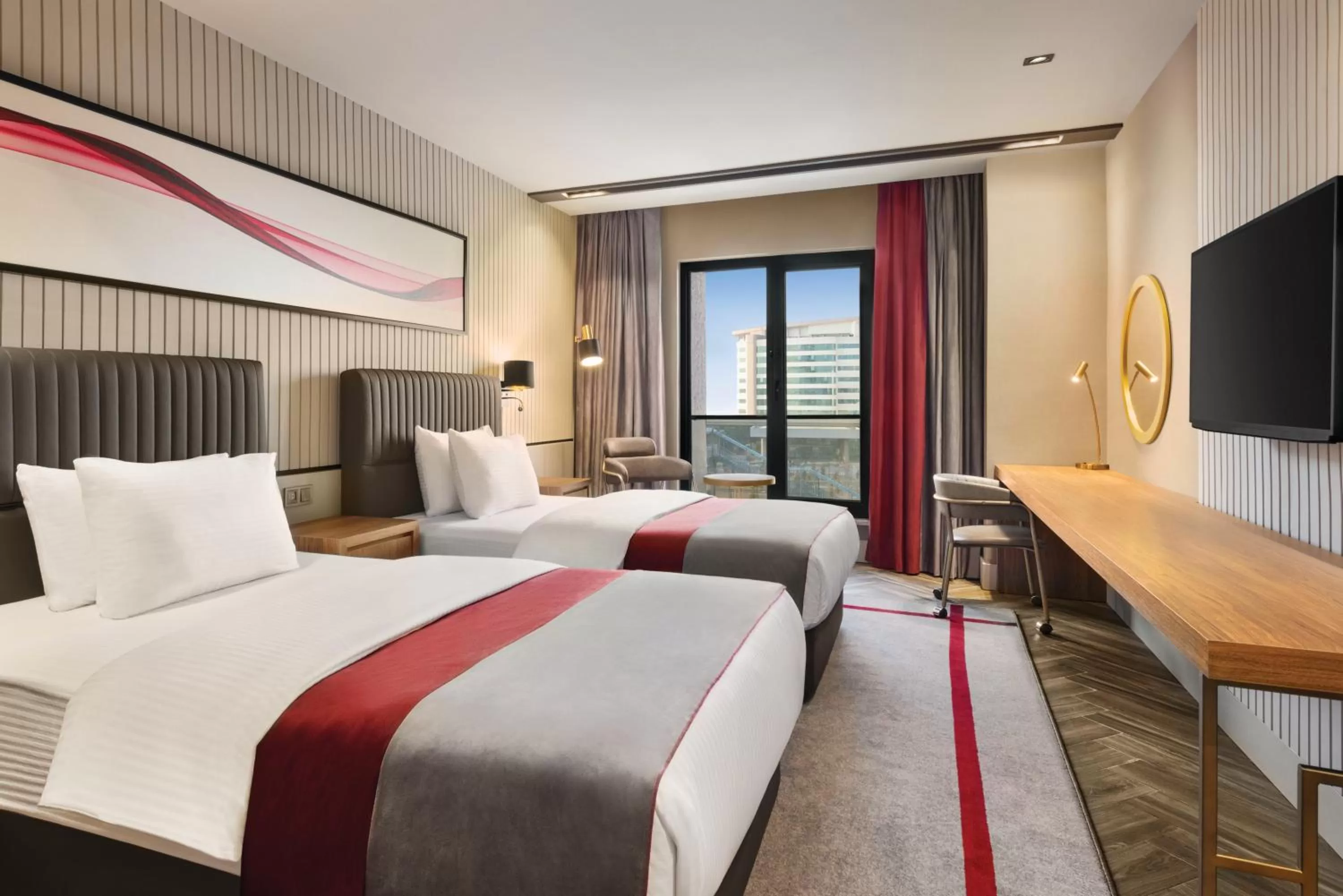 TV and multimedia, Bed in Ramada by Wyndham Erzurum