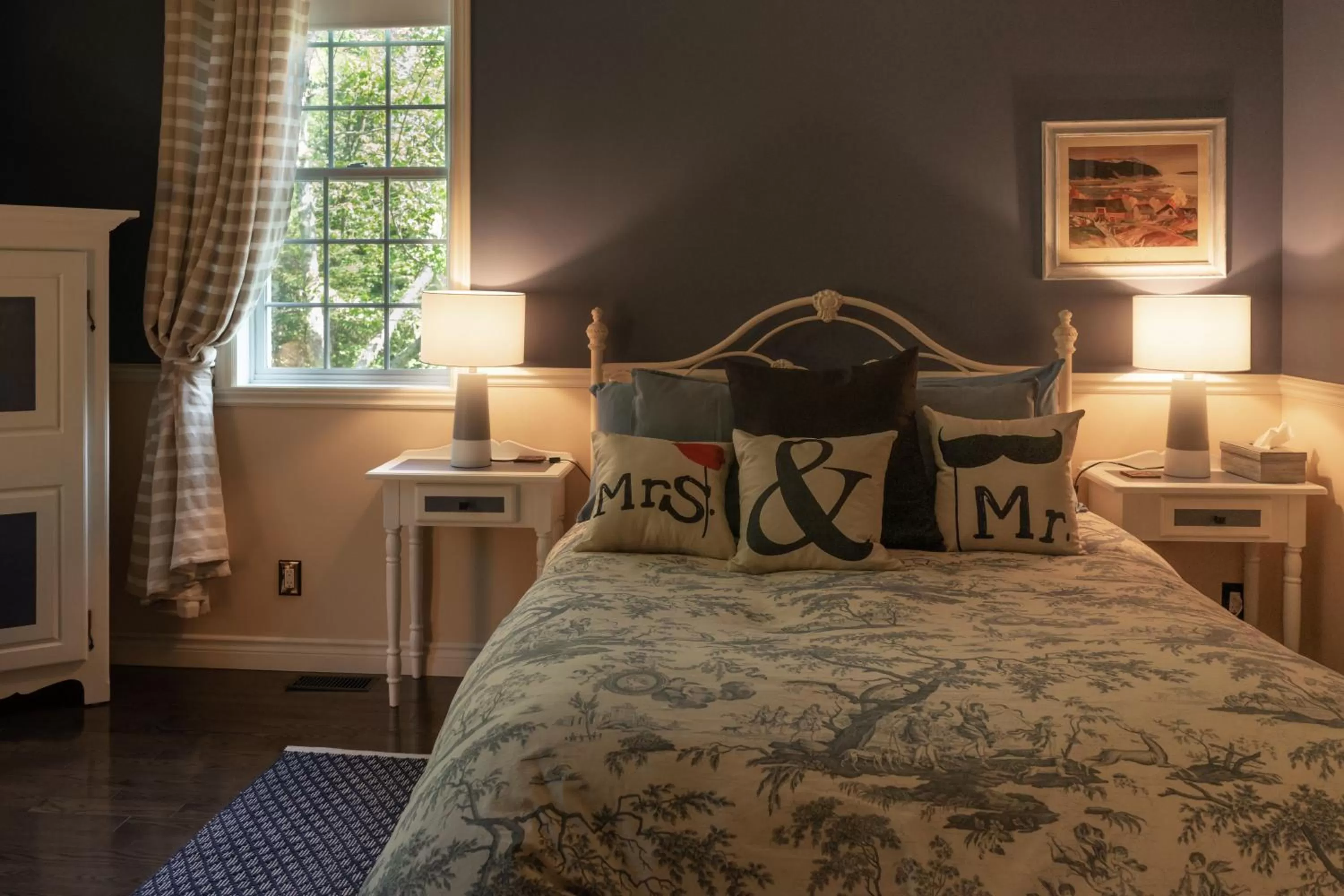 Garden view in Gîte Nature et Pinceaux