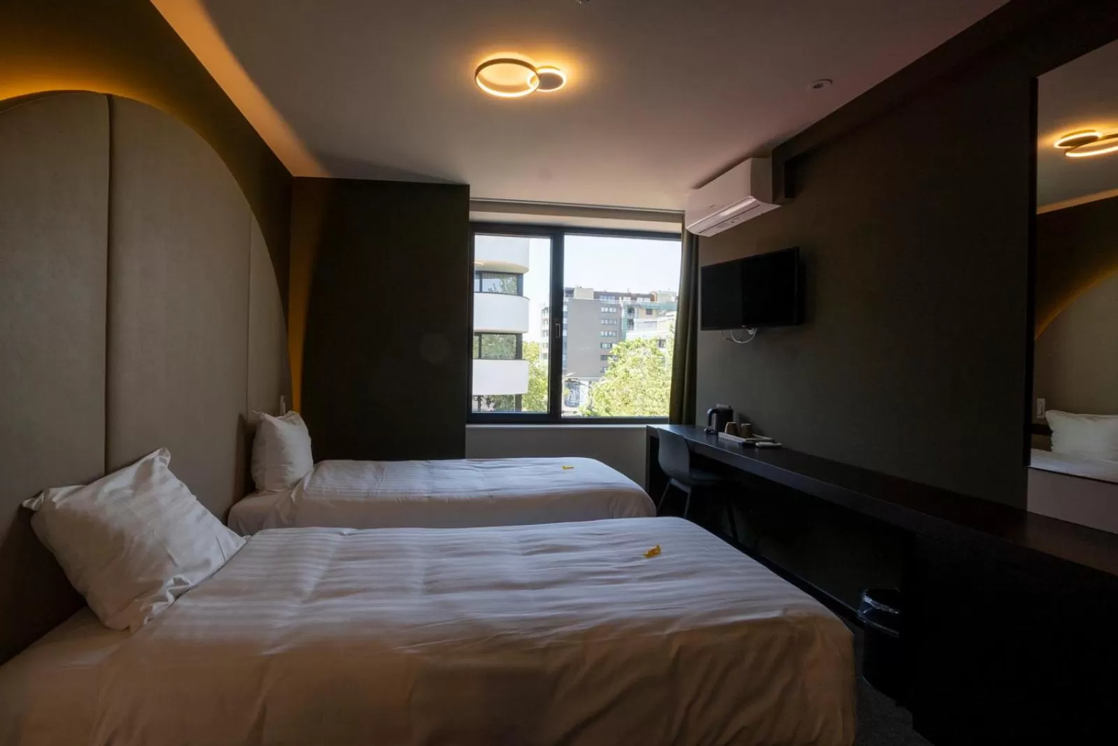 Photo of the whole room, Bed in Green Hotel