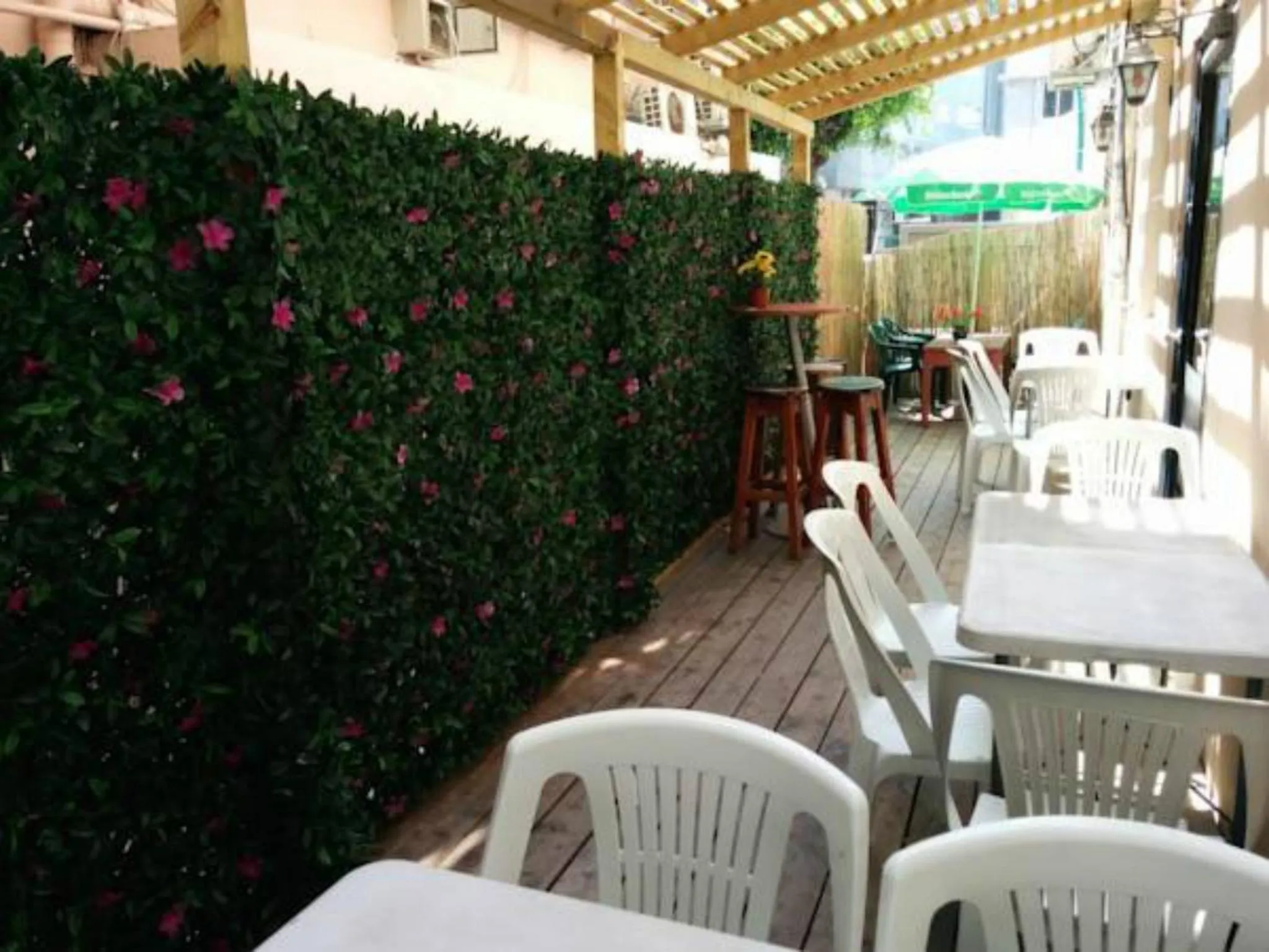 Balcony/Terrace, Restaurant/Places to Eat in Momo's Hostel