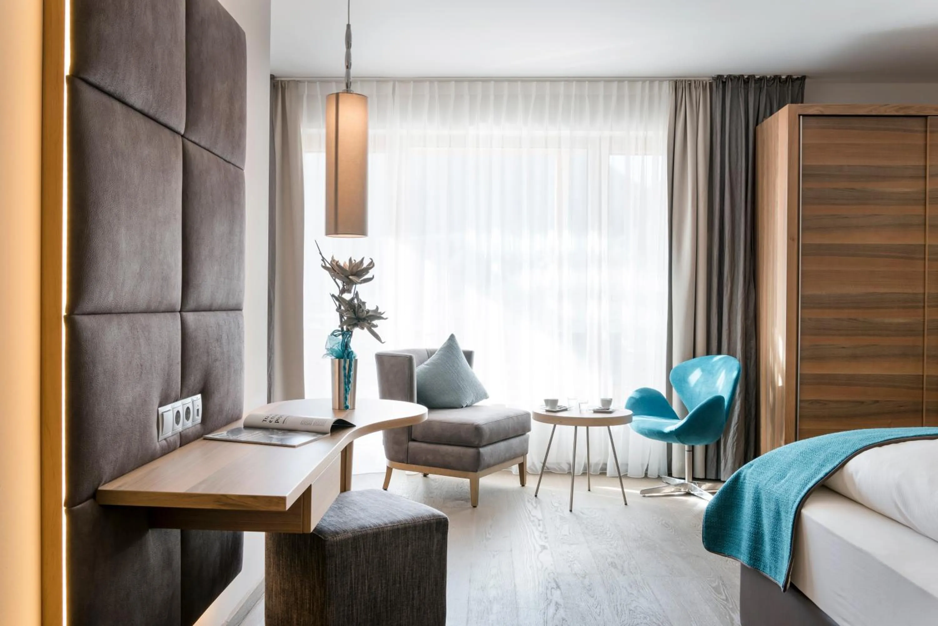 Decorative detail, Bed in ALPIANA - green luxury Dolce Vita Hotel