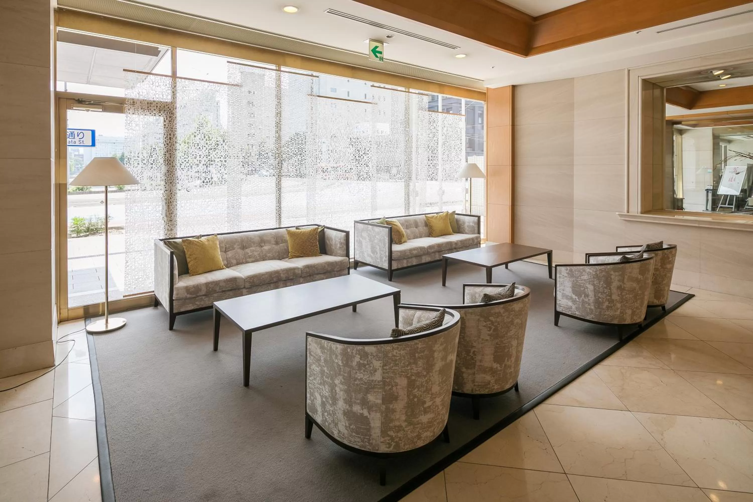Lobby or reception in HOTEL MYSTAYS Matsuyama